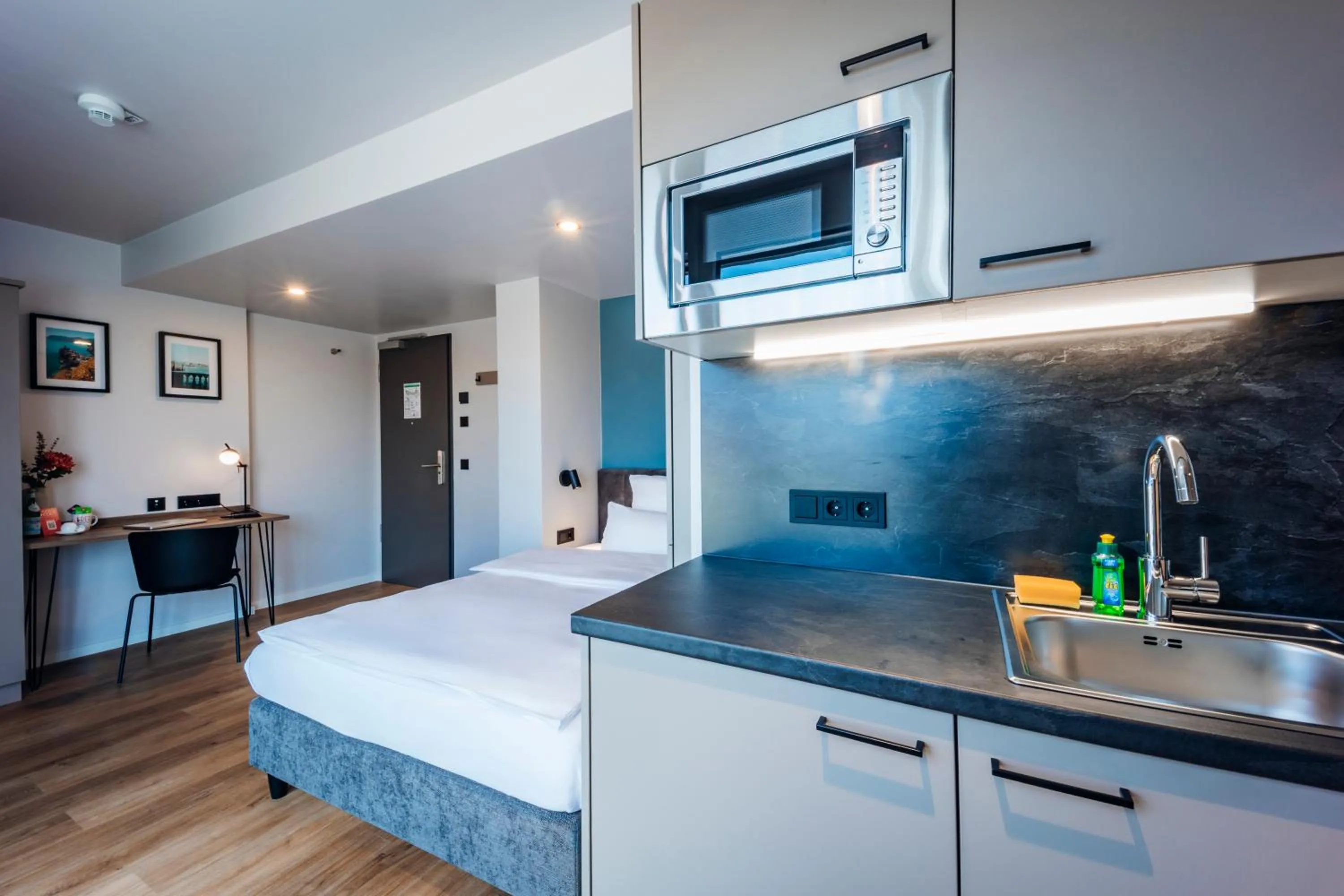 Bed in Brera Serviced Apartments Böblingen Sindelfingen