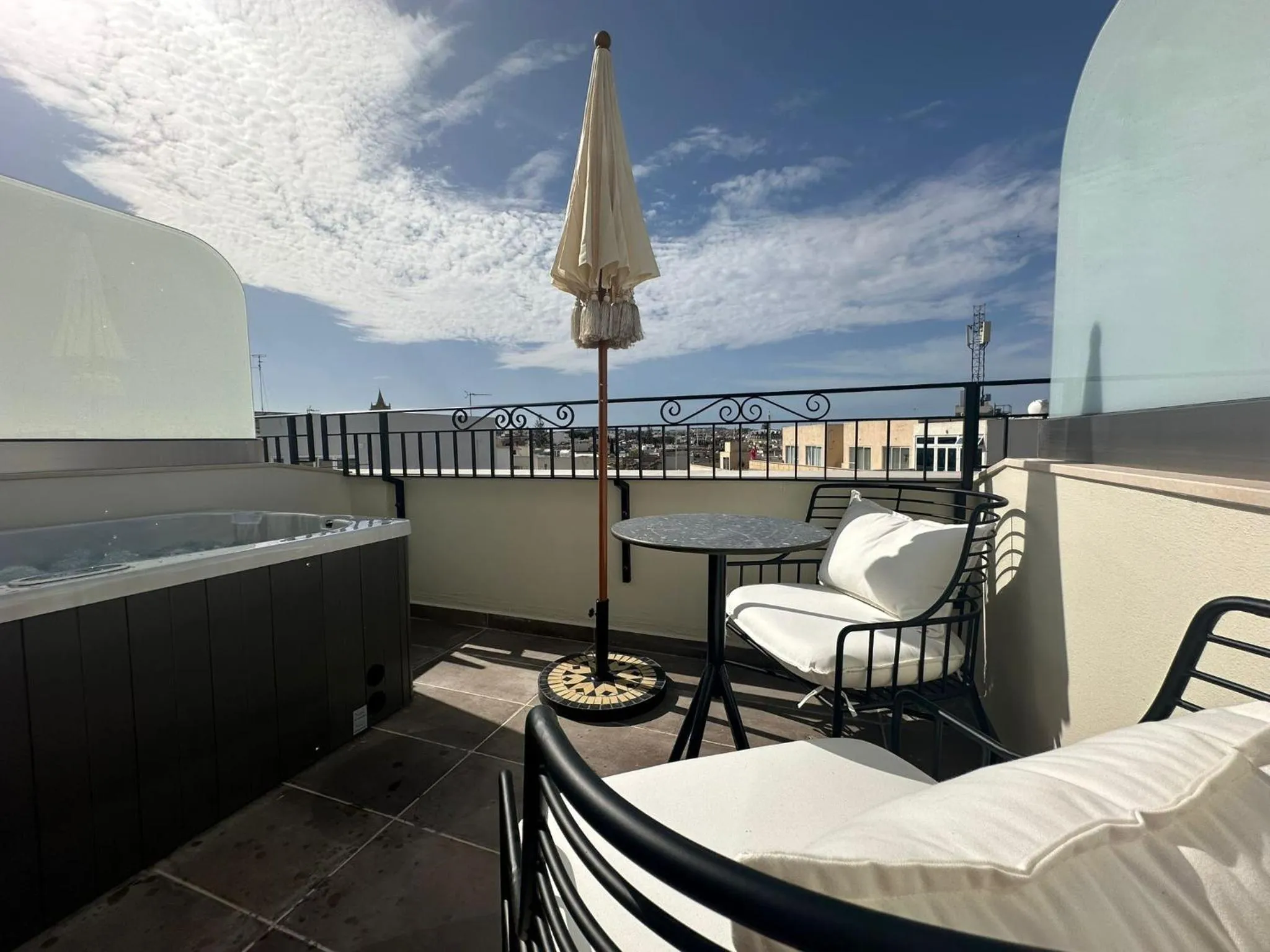 Balcony/Terrace in Royale Sainte Hélène Boutique Hotel