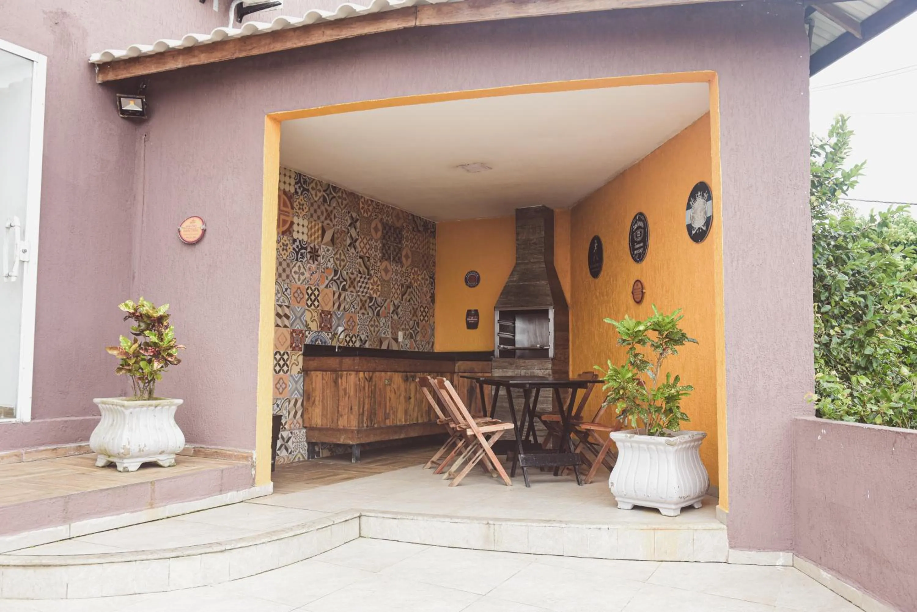 BBQ facilities in Pousada Xerxes