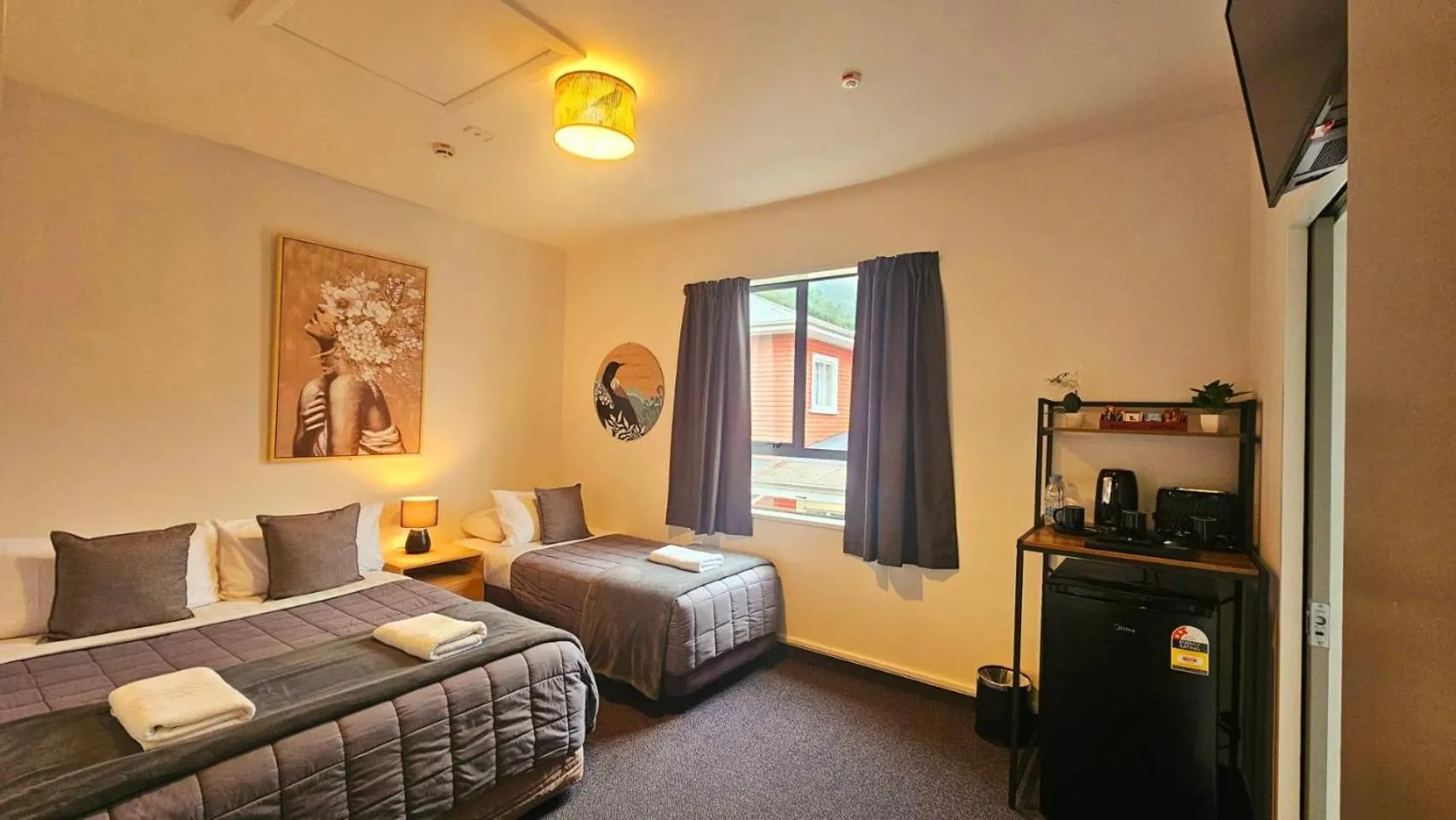 Bed in Wild Kea Lodge Franz Josef