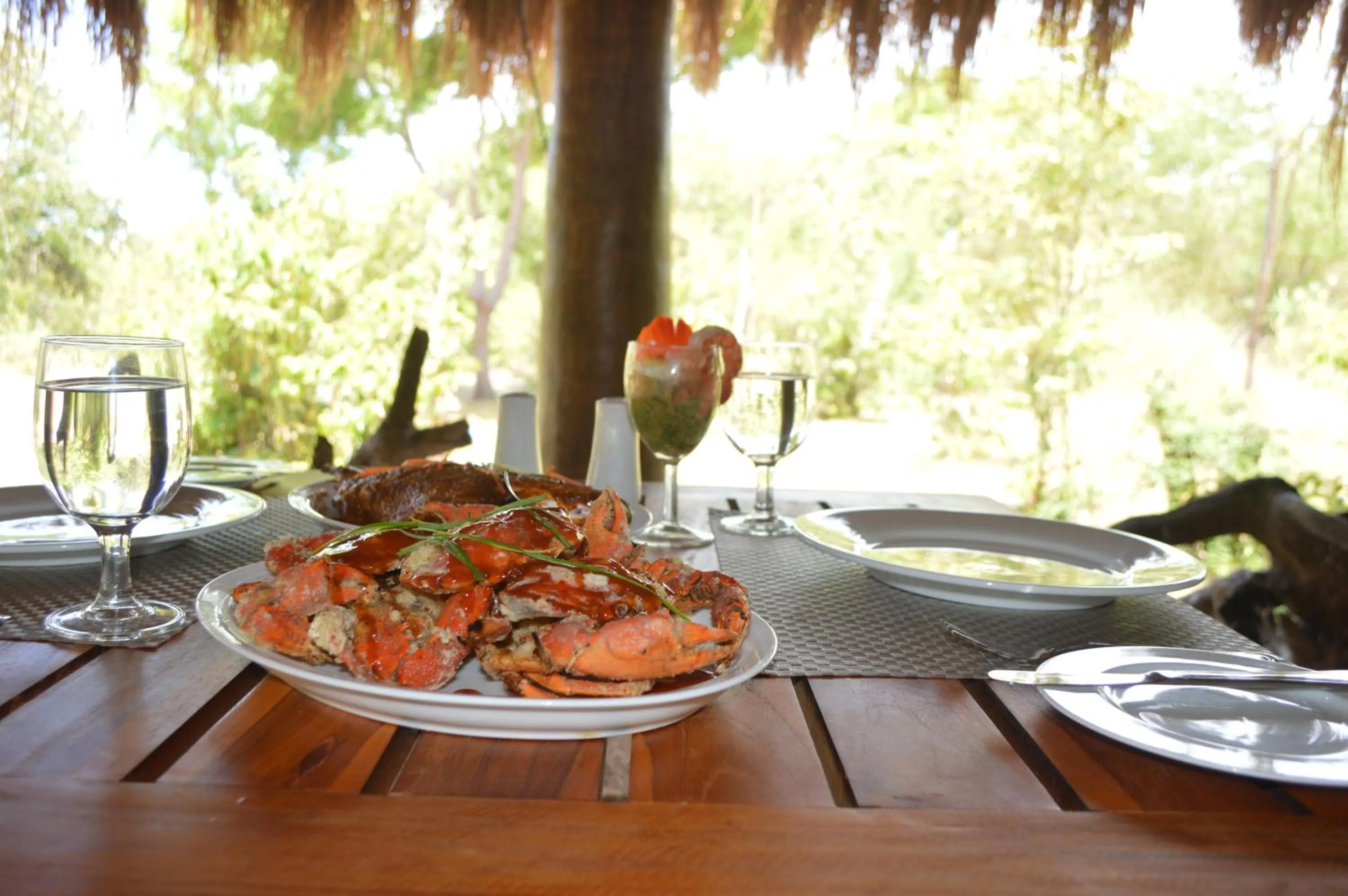 Food in Giman Free Beach Resort Pasikuda