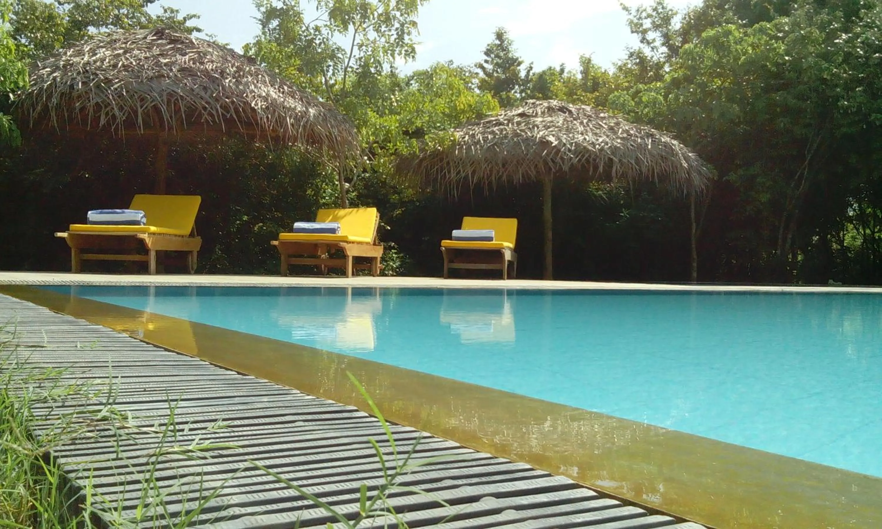 Pool view in Giman Free Beach Resort Pasikuda