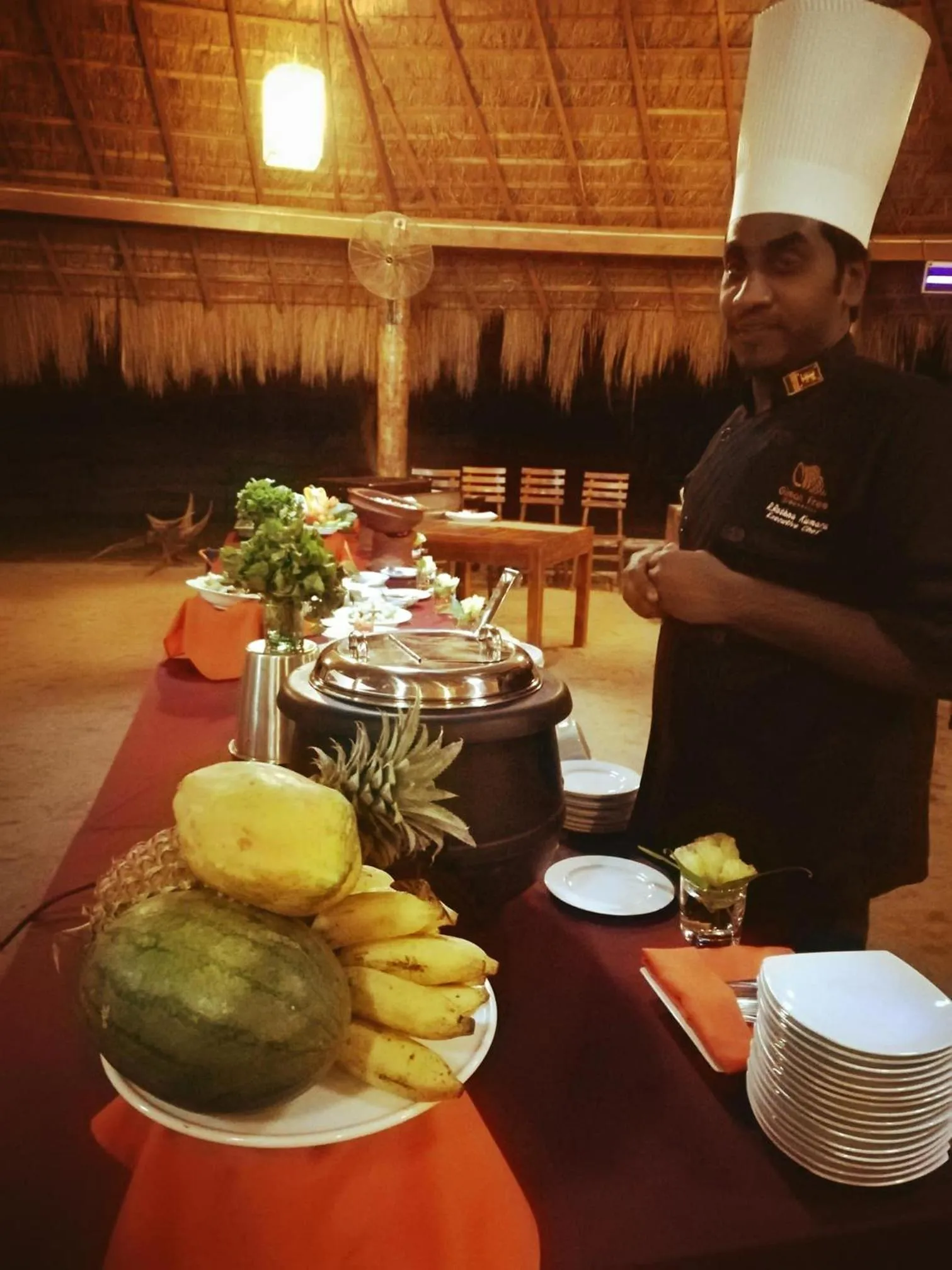 Restaurant/places to eat in Giman Free Beach Resort Pasikuda