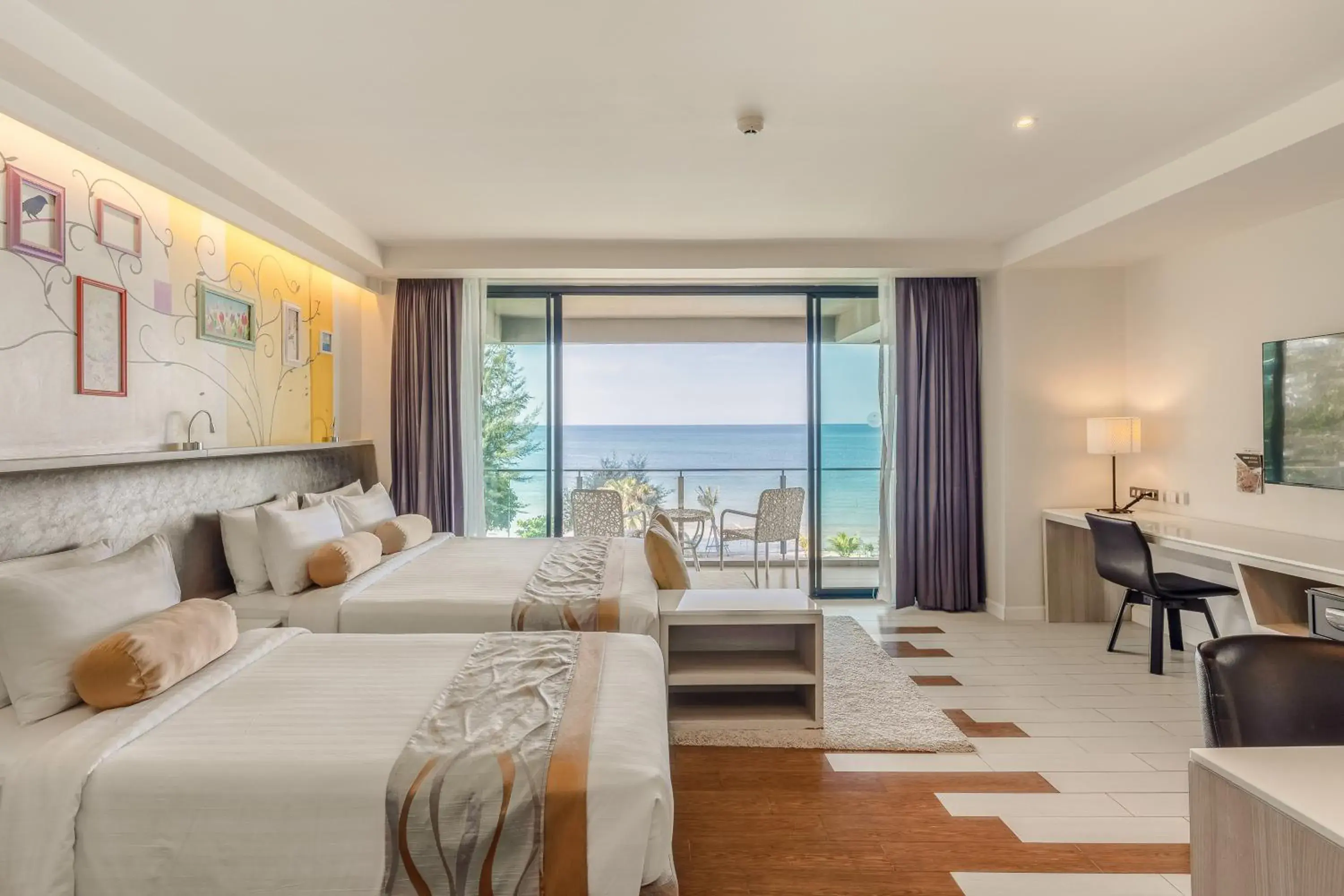 Deluxe Double Room with Balcony and Sea View in Sand Dunes Chaolao Beach Resort Deluxe Double Room with Balcony and Sea View in Sand Dunes Chaolao Beach Resort