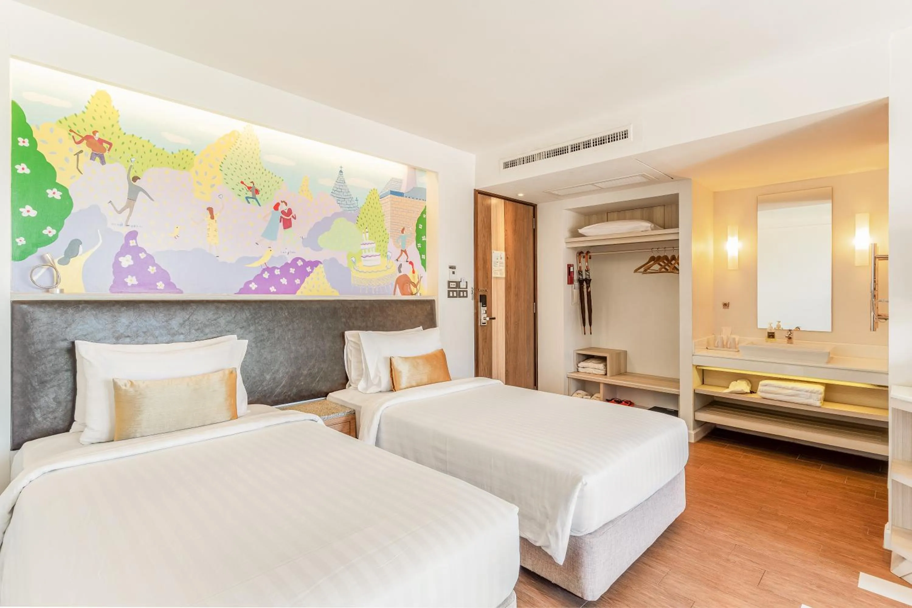 Bed in Sand Dunes Chaolao Beach Resort