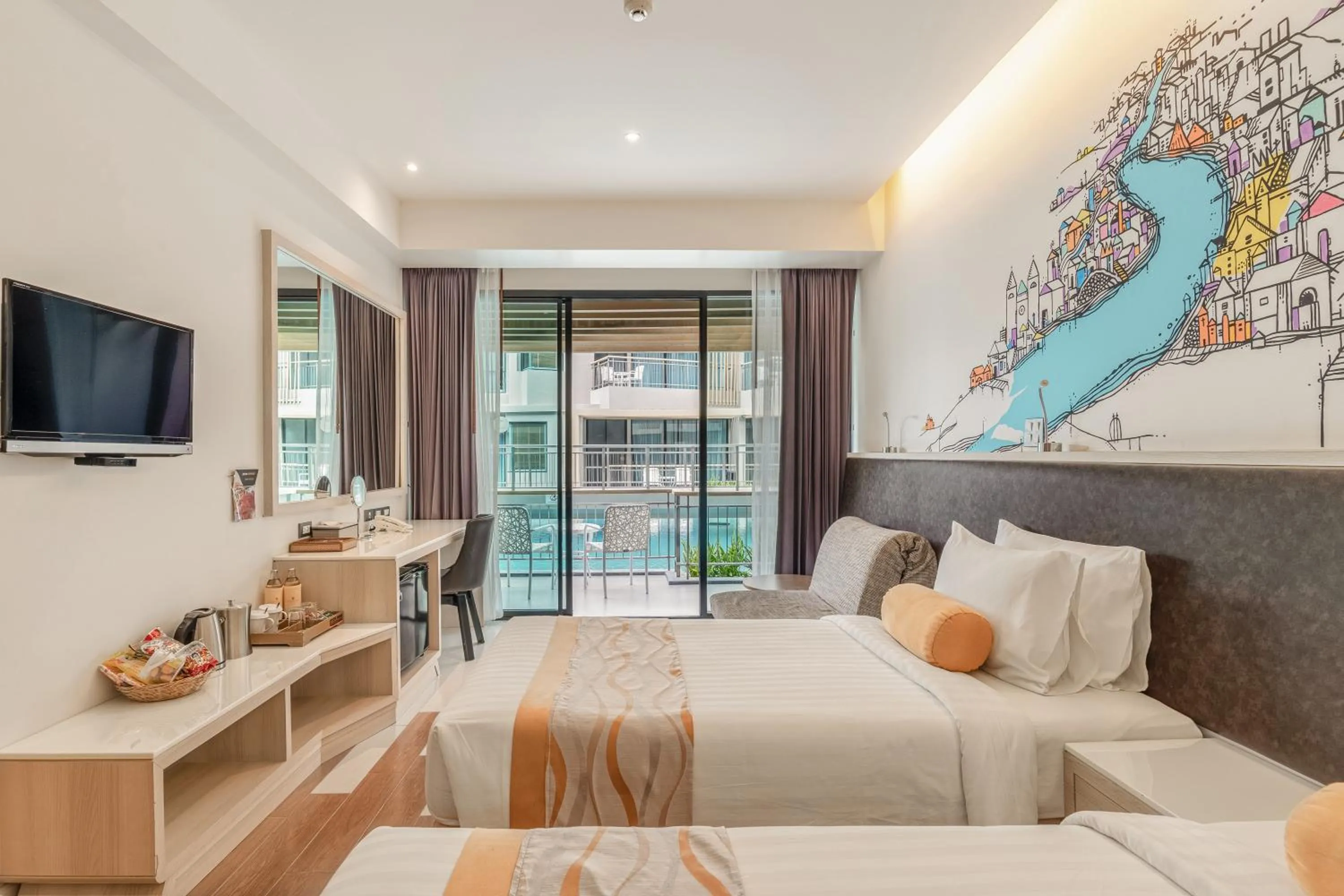 Bed in Sand Dunes Chaolao Beach Resort