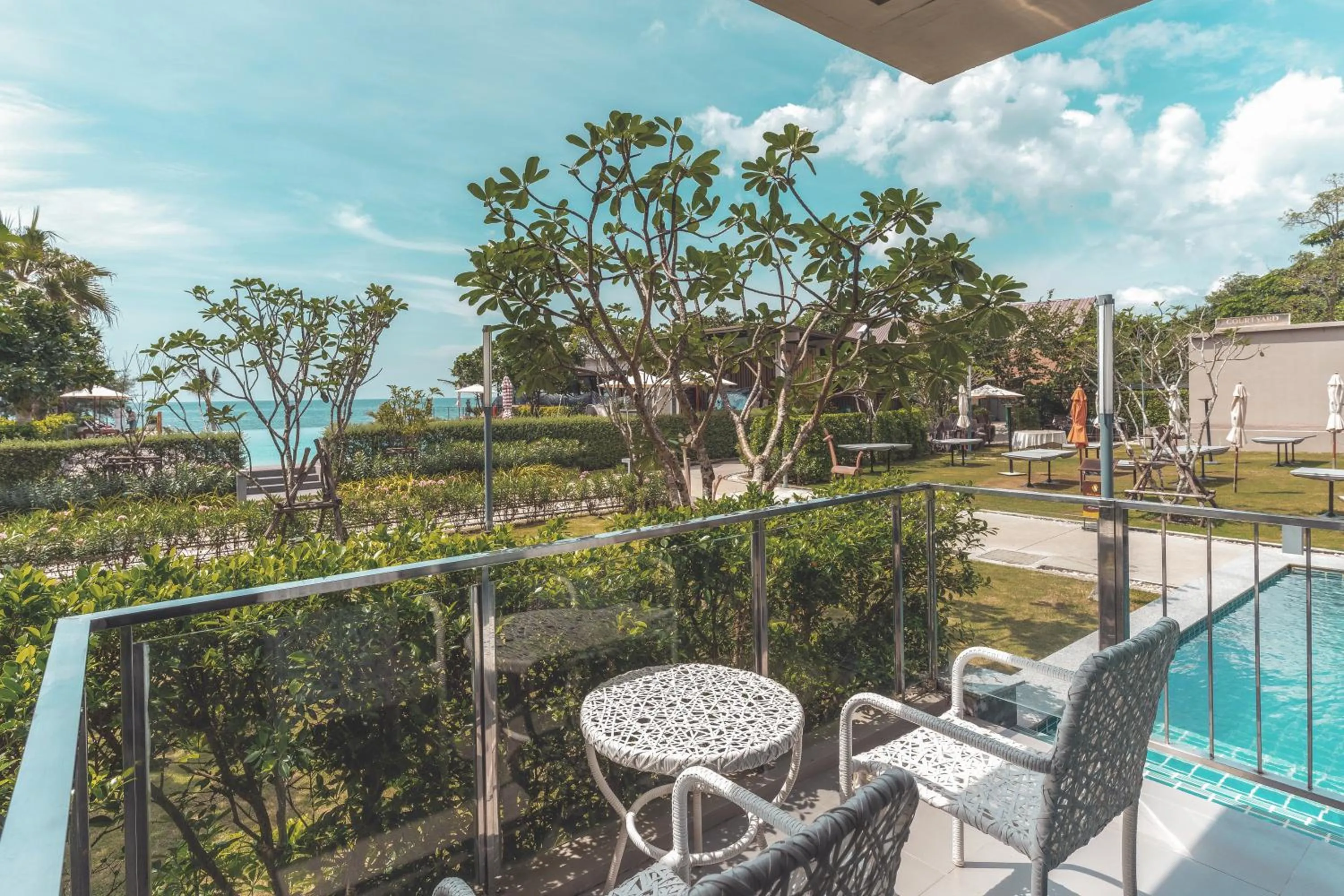 Patio in Sand Dunes Chaolao Beach Resort