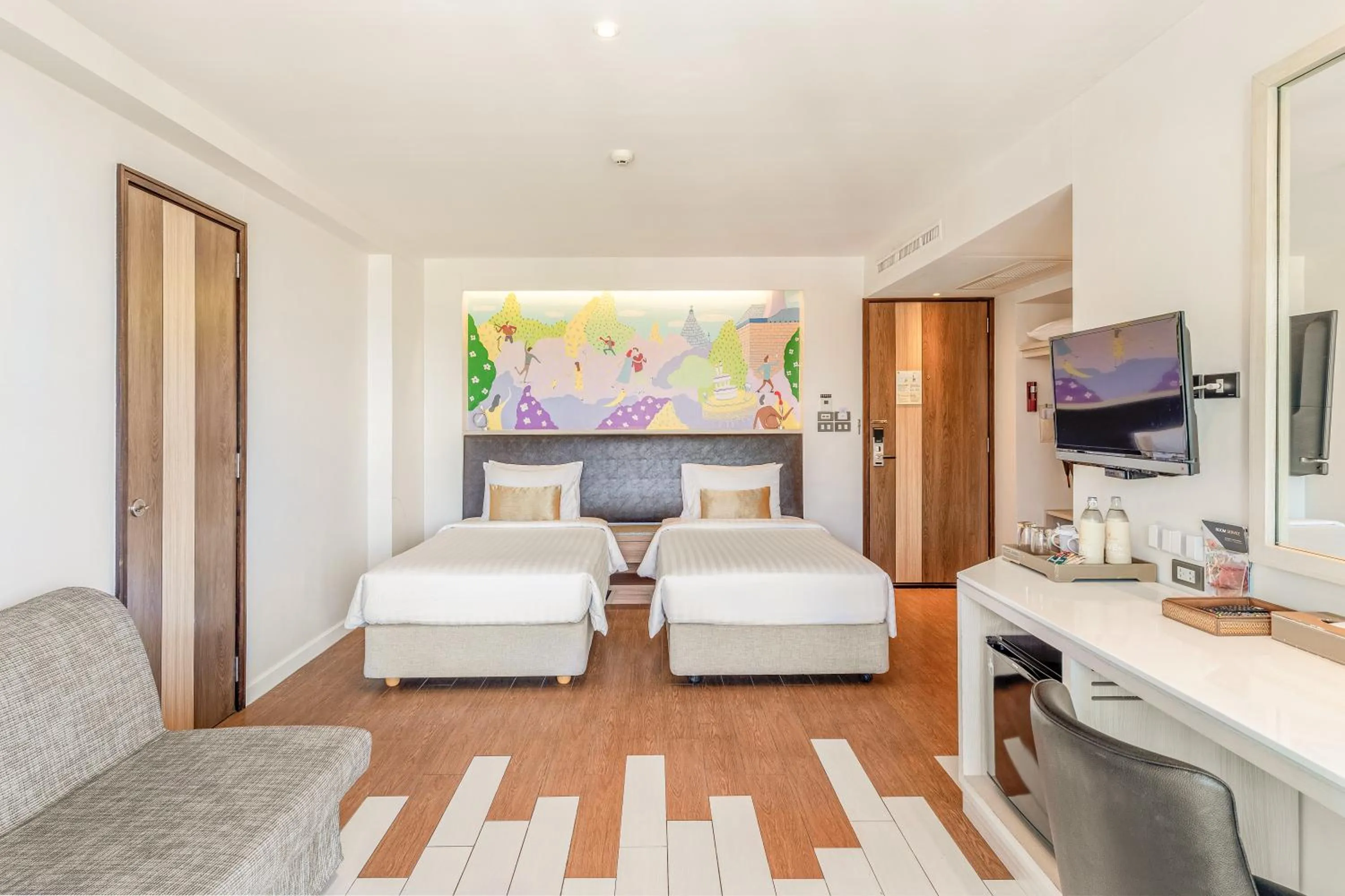 Bed in Sand Dunes Chaolao Beach Resort