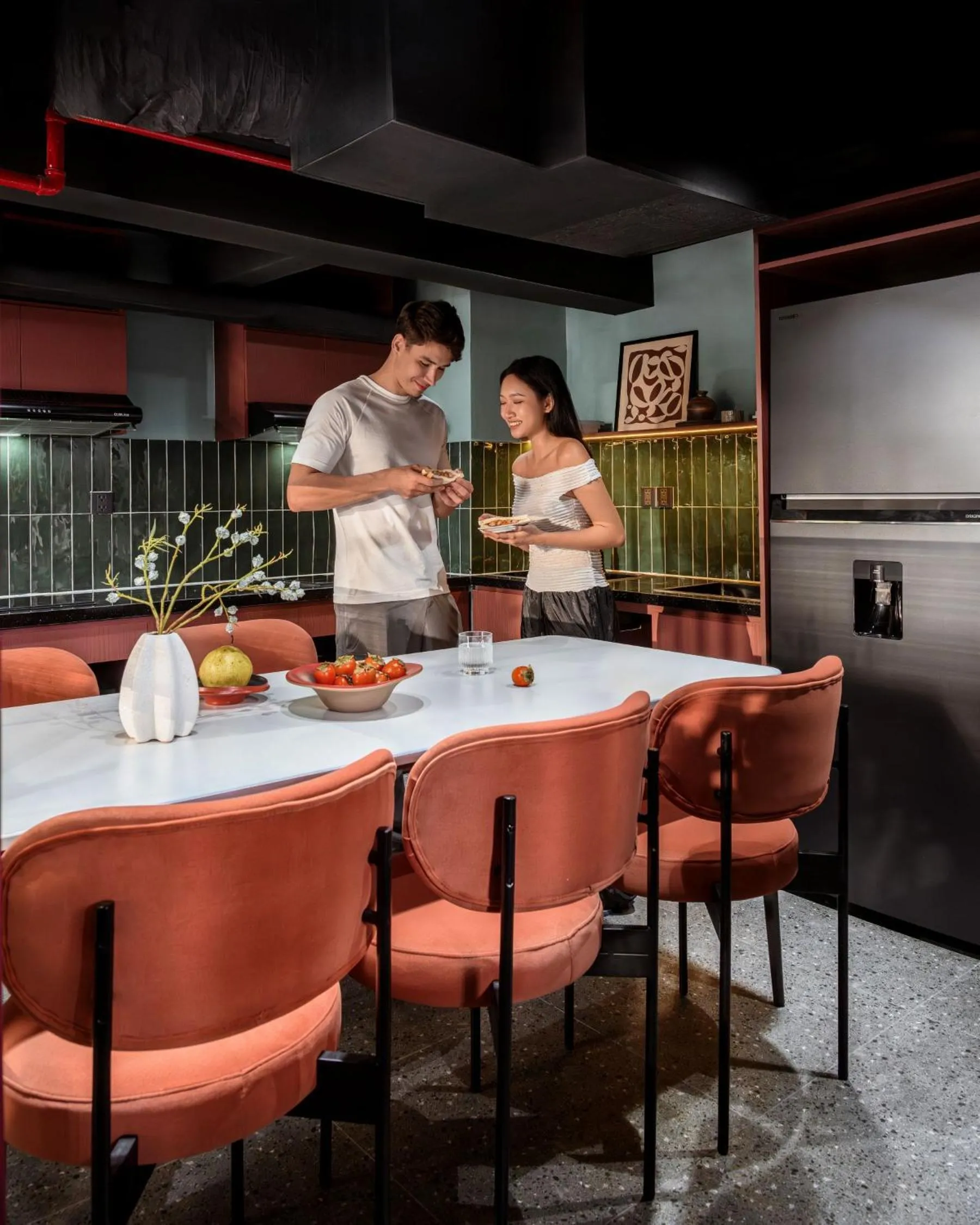 Communal kitchen in Express by M Village Võ Văn Kiệt