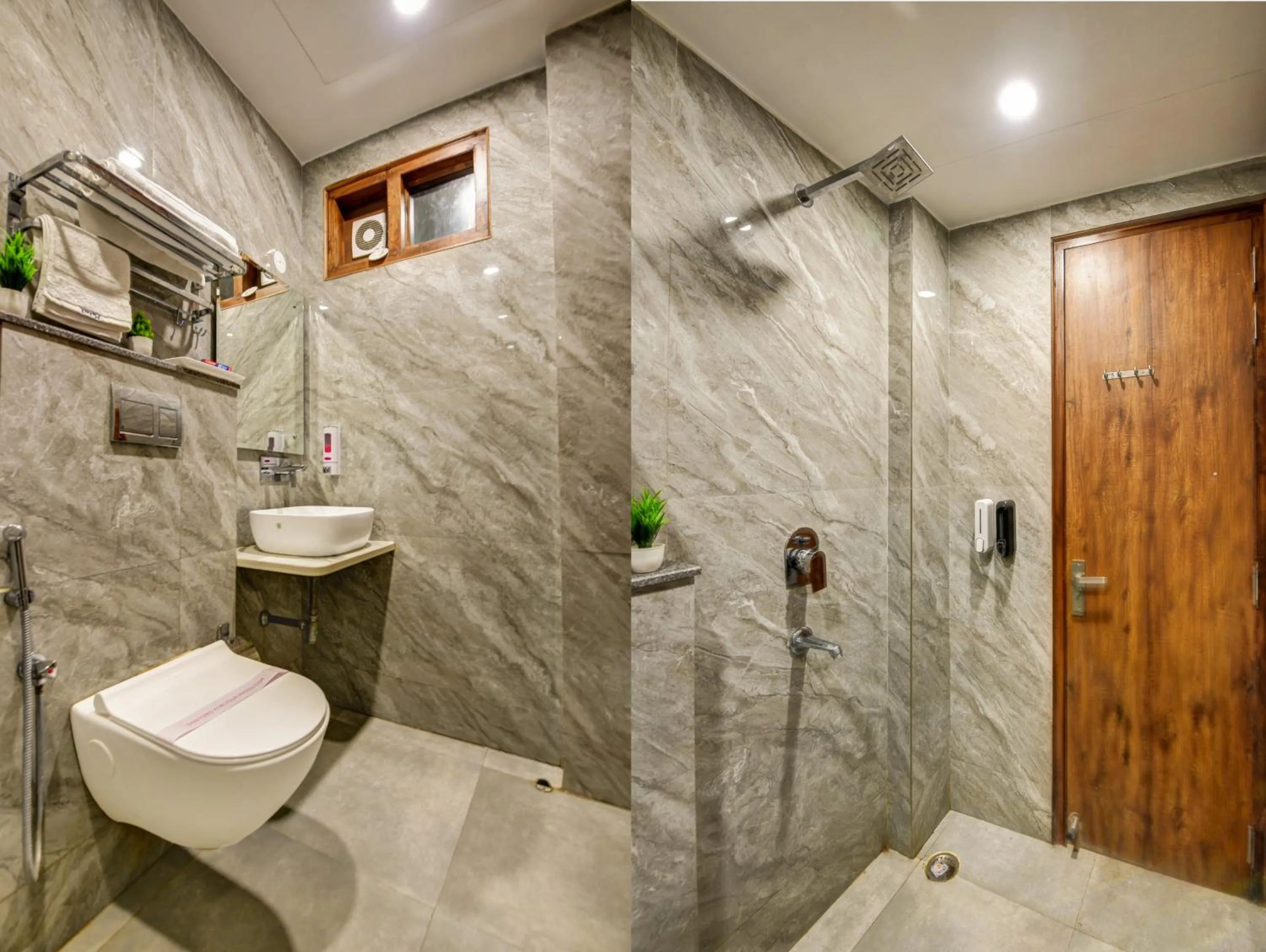 Shower in Hotel Mehul International -Near New Delhi Railway Station, Paharganj & Connaught Place