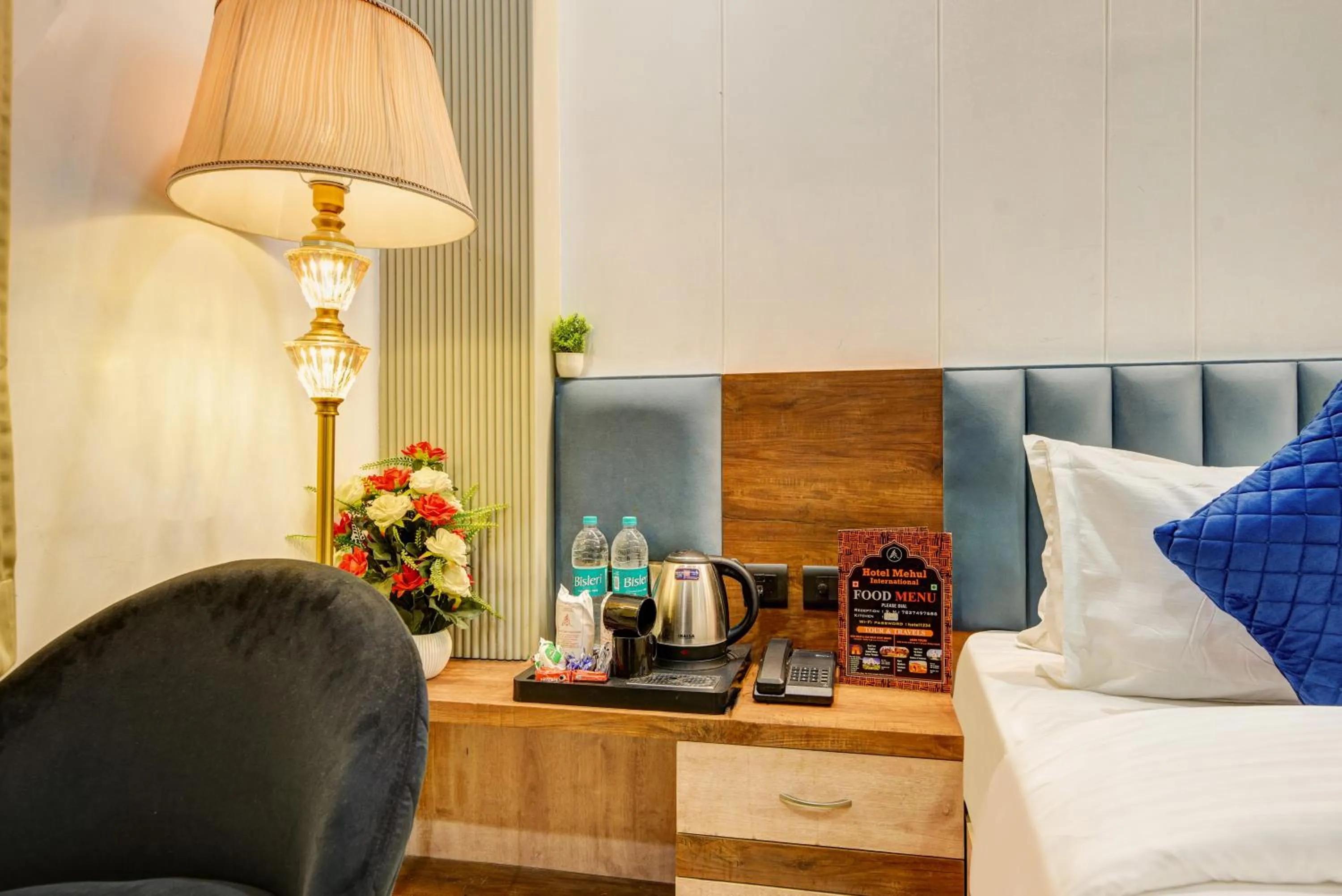 Bed in Hotel Mehul International -Near New Delhi Railway Station, Paharganj & Connaught Place