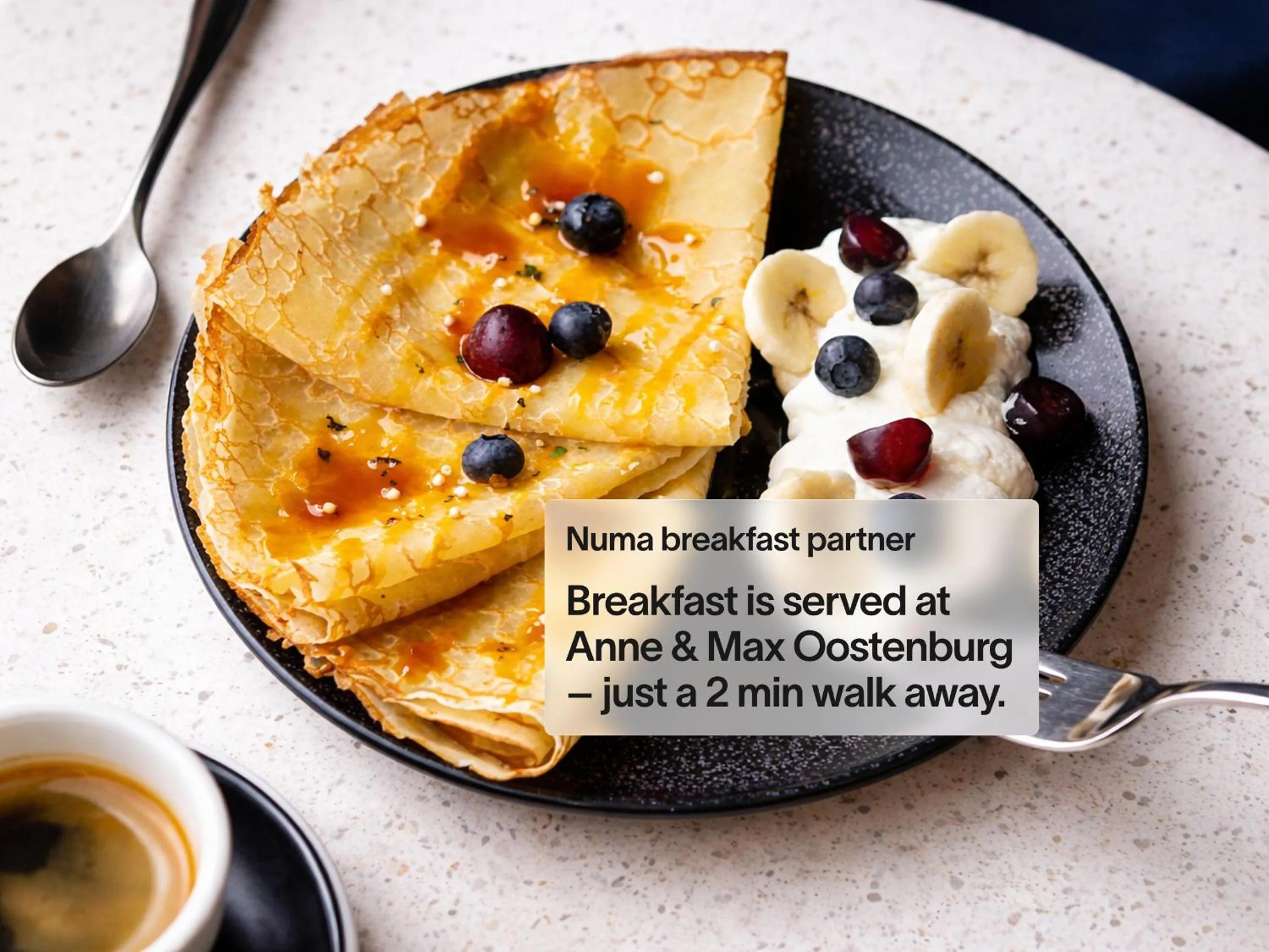 Food and drinks in YAYS Amsterdam Maritime by Numa