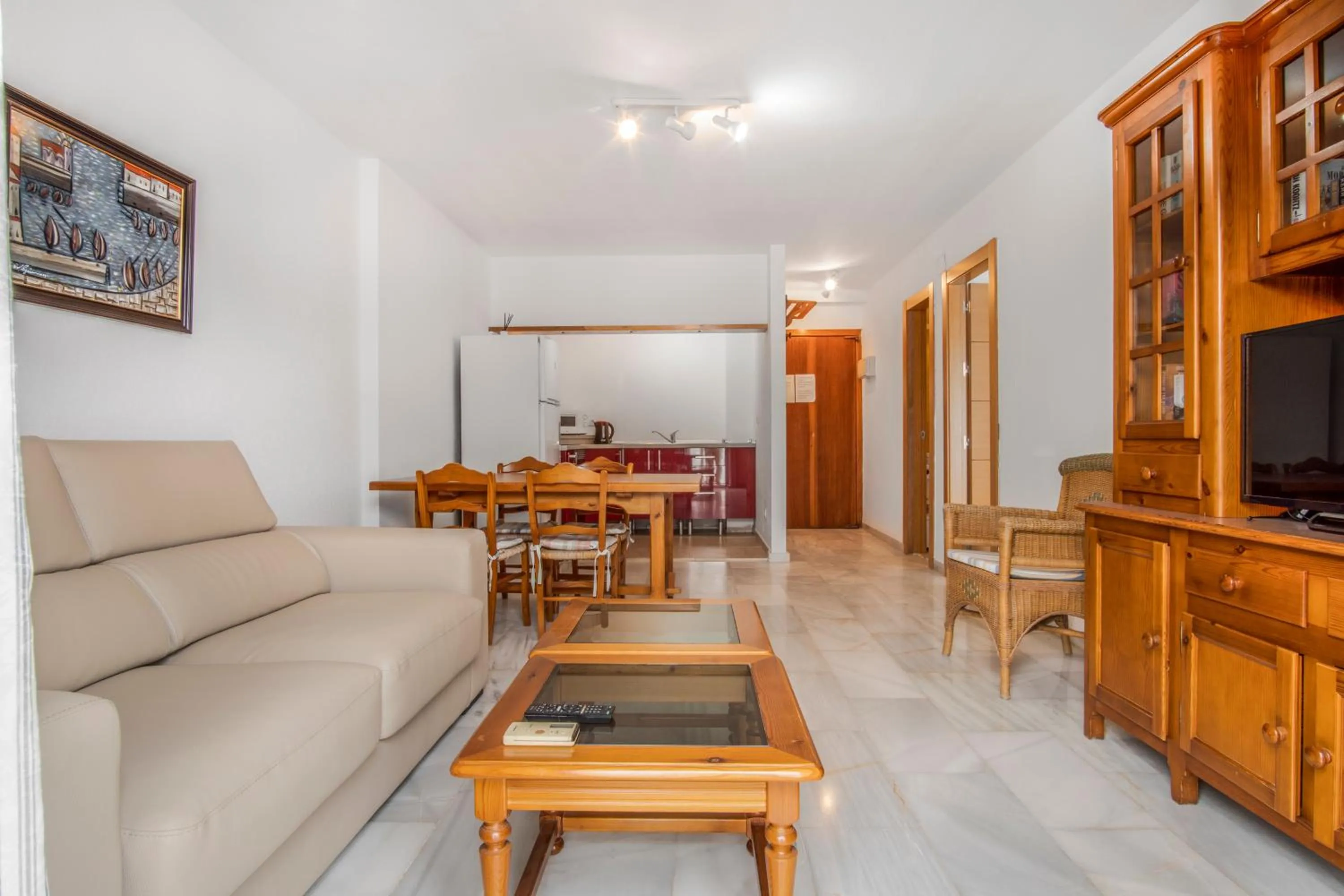 Living room in Duquesa Harbour Club Aparthotel