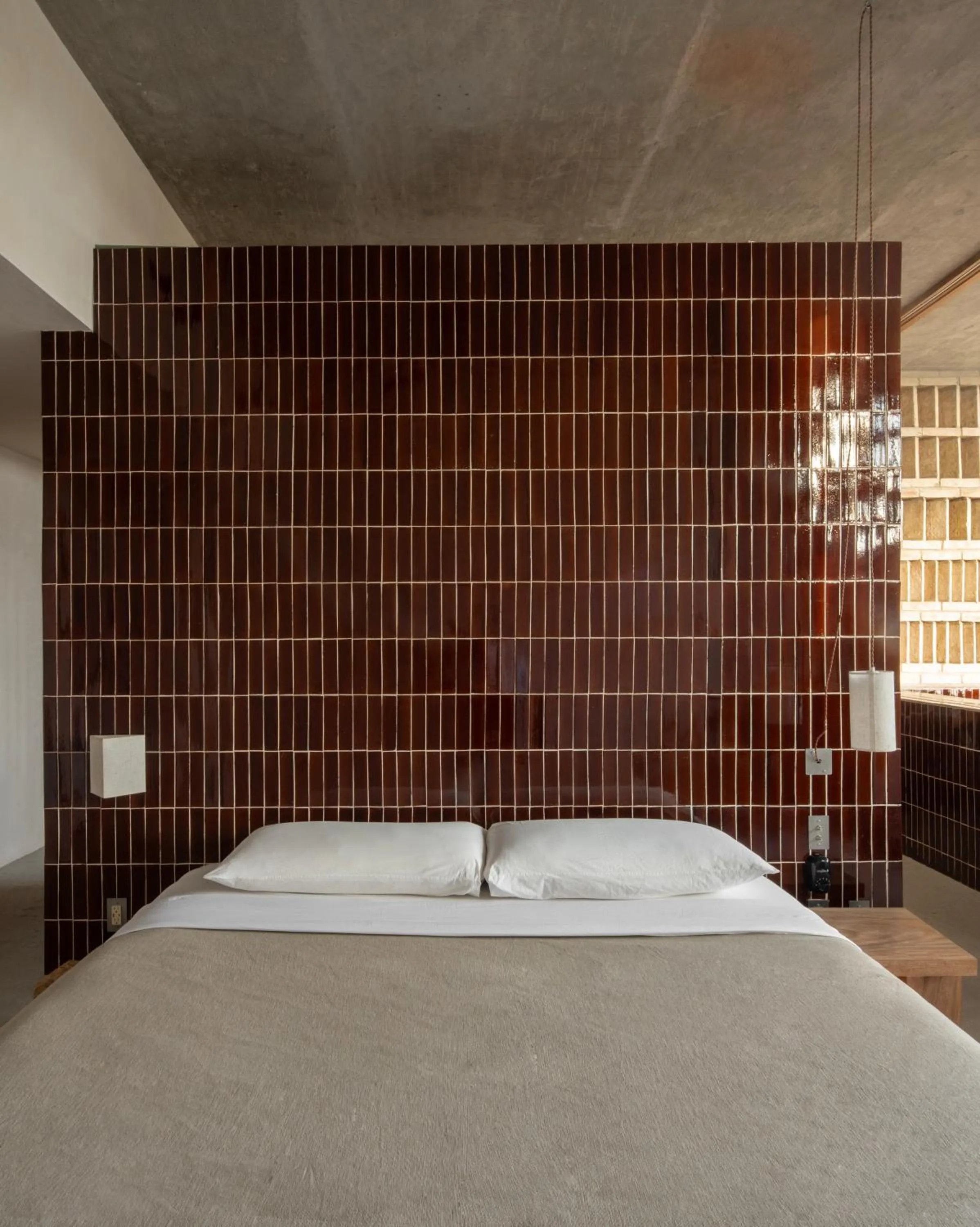Bed in Hotel Humano, a Member of Design Hotels
