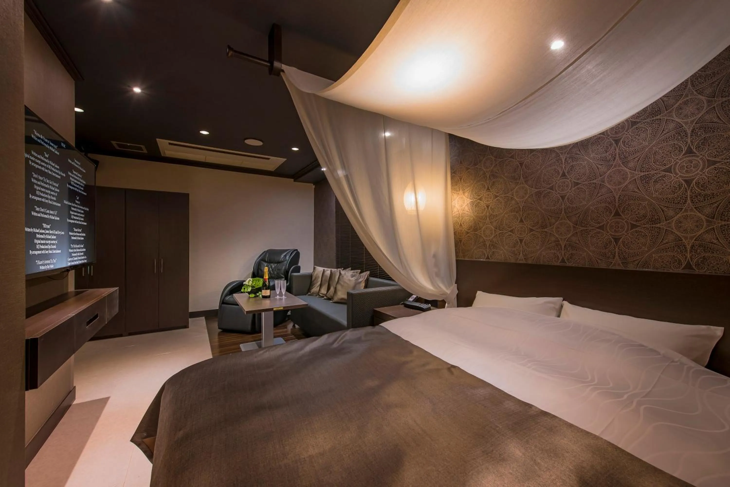 Bed in Hotel Eldia Luxury Sendai -Adult Only