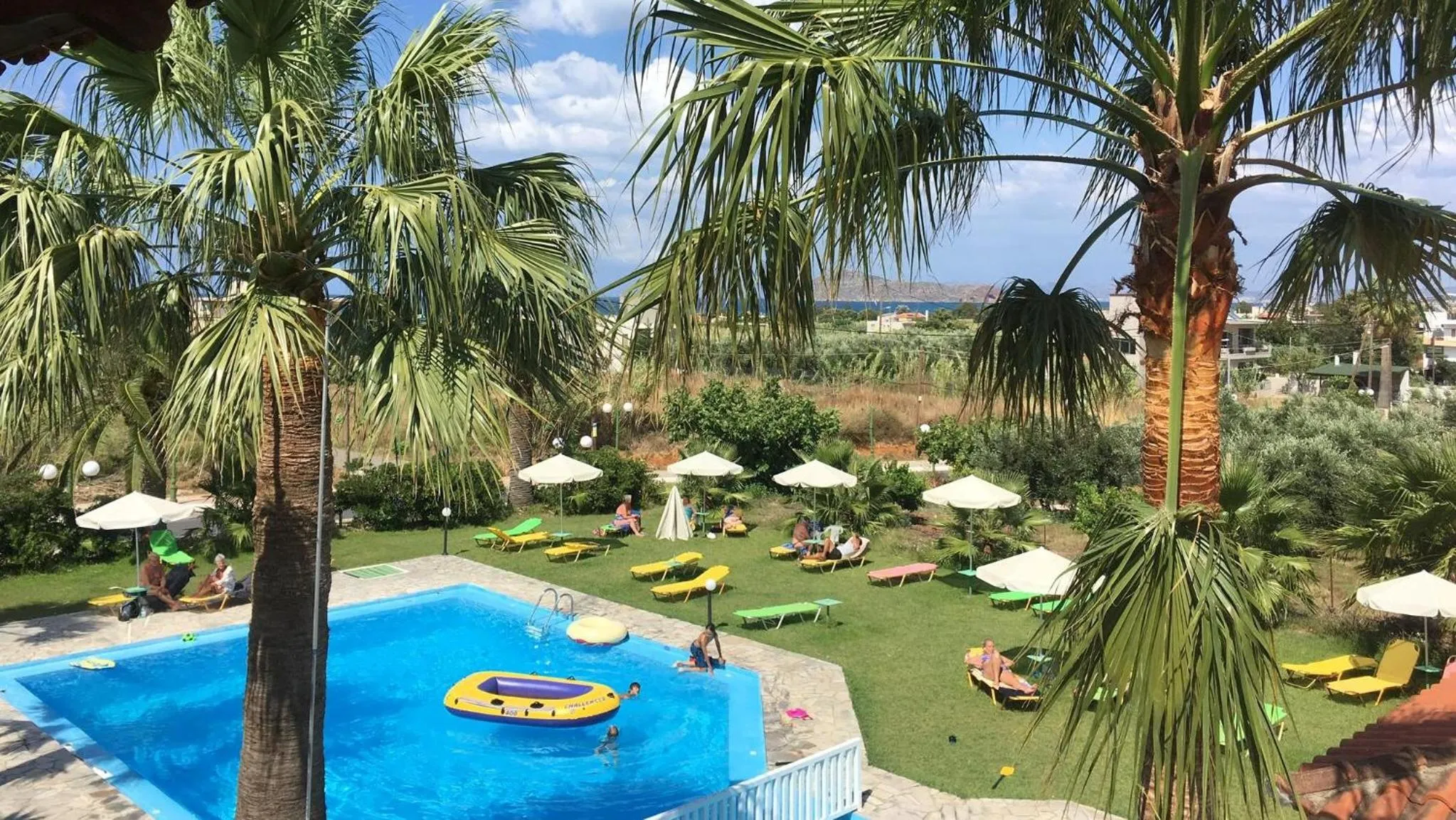 Pool view in Pardalakis Studios