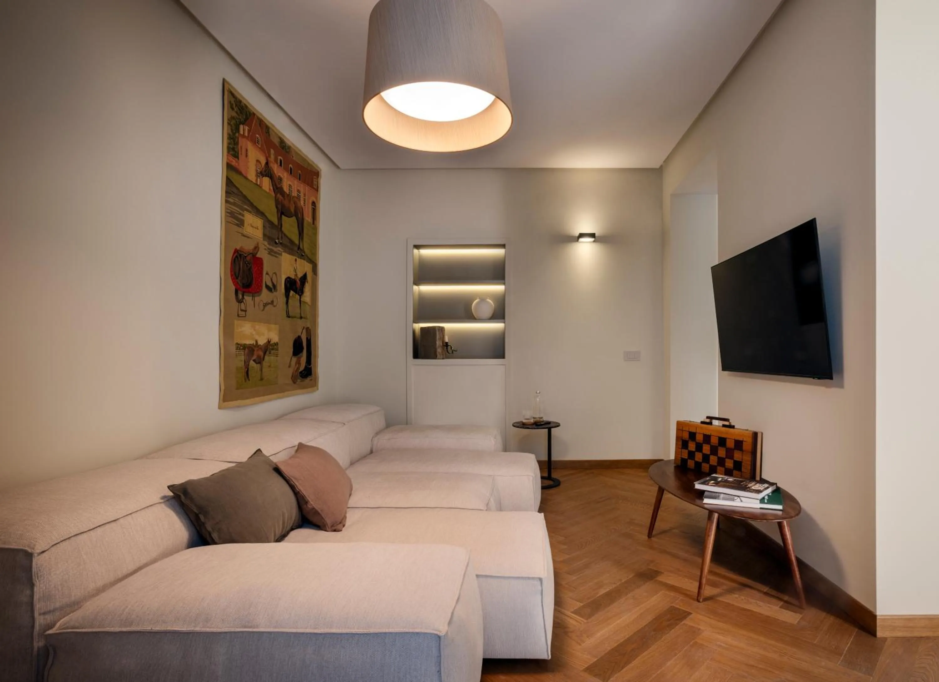 Living room, Bed in DOMYA - Manzoni 25