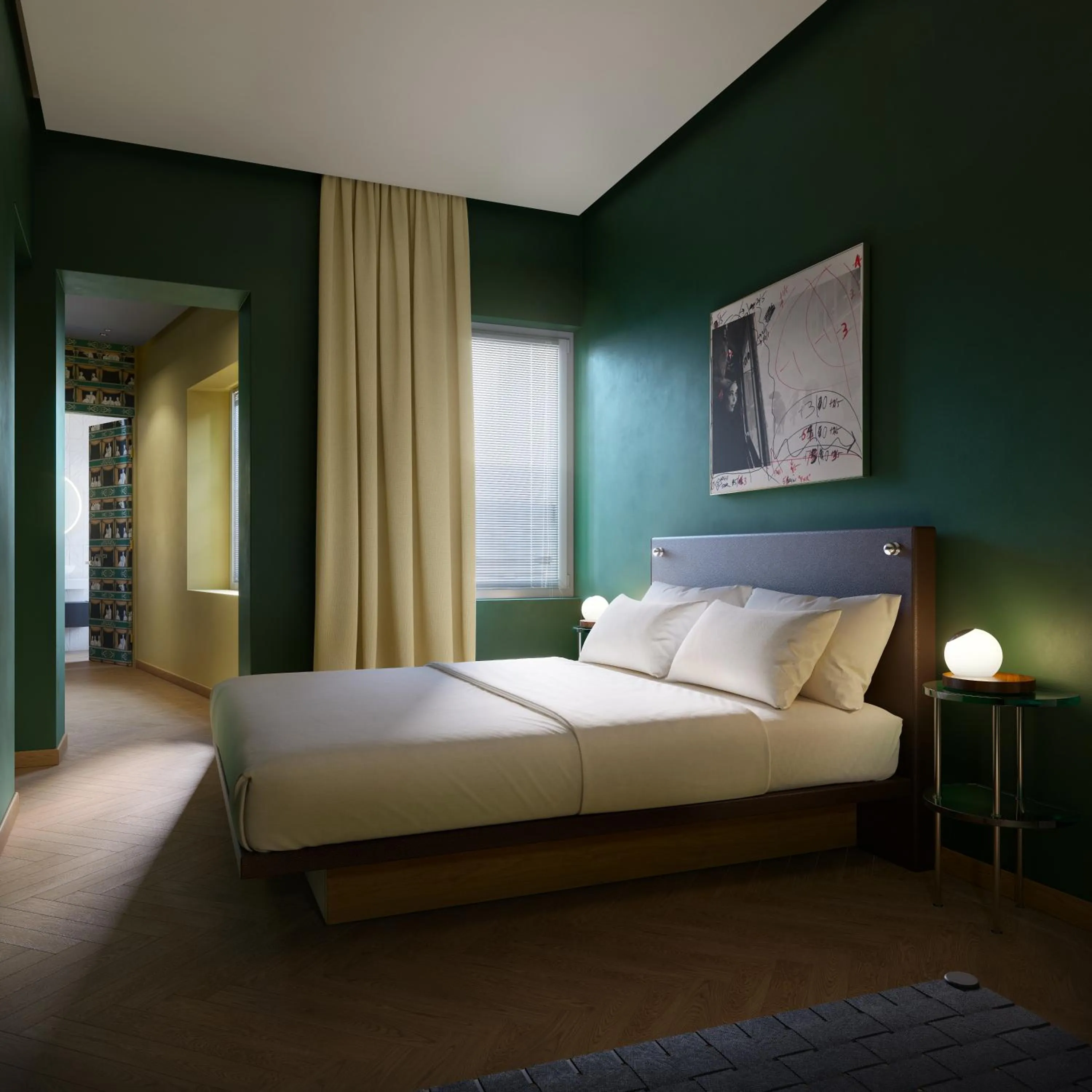 Bedroom, Bed in DOMYA - Manzoni 25