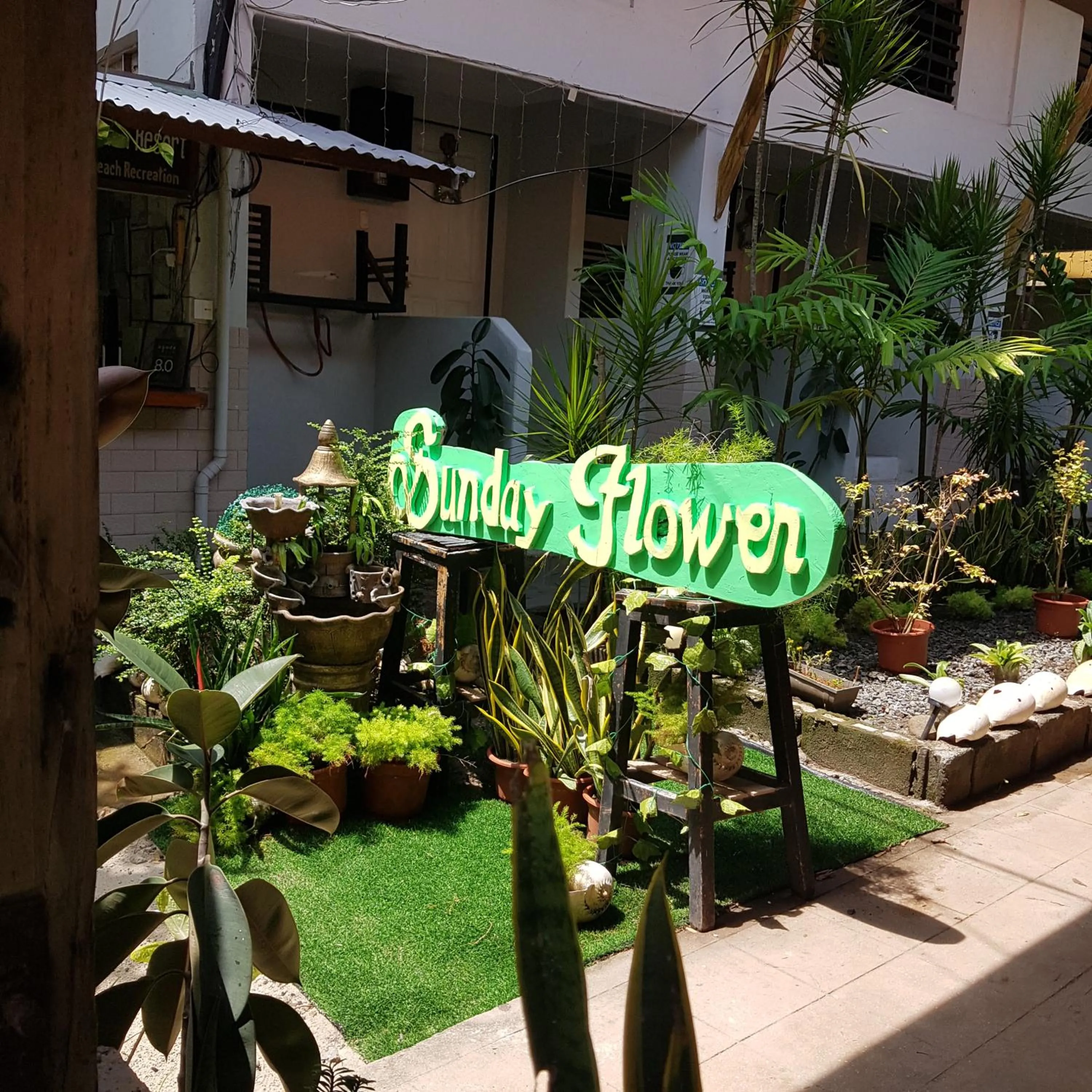 Property building in Sunday flower hotel and beach resort