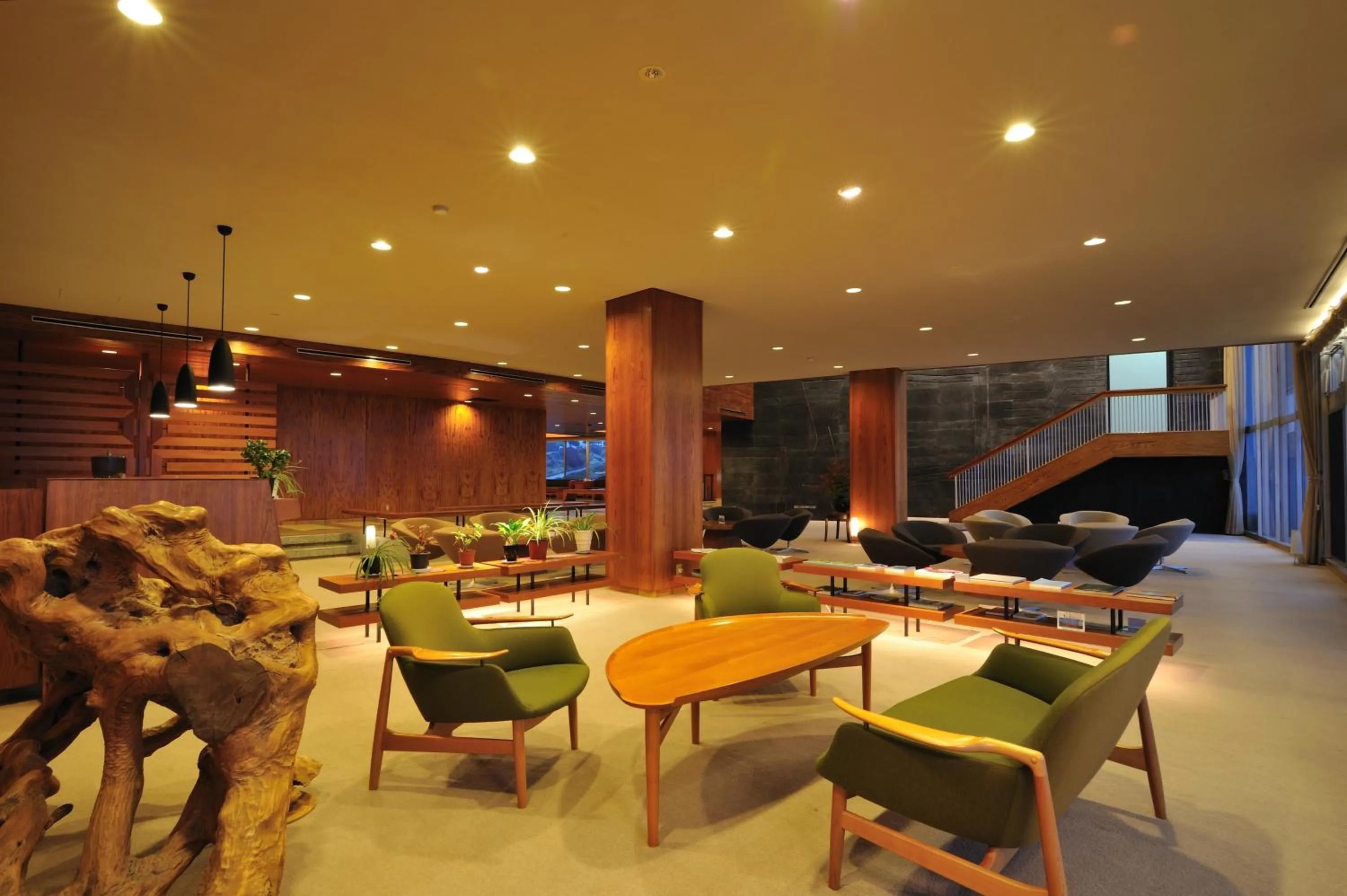 Communal lounge/ TV room in Senomoto Kogen Hotel