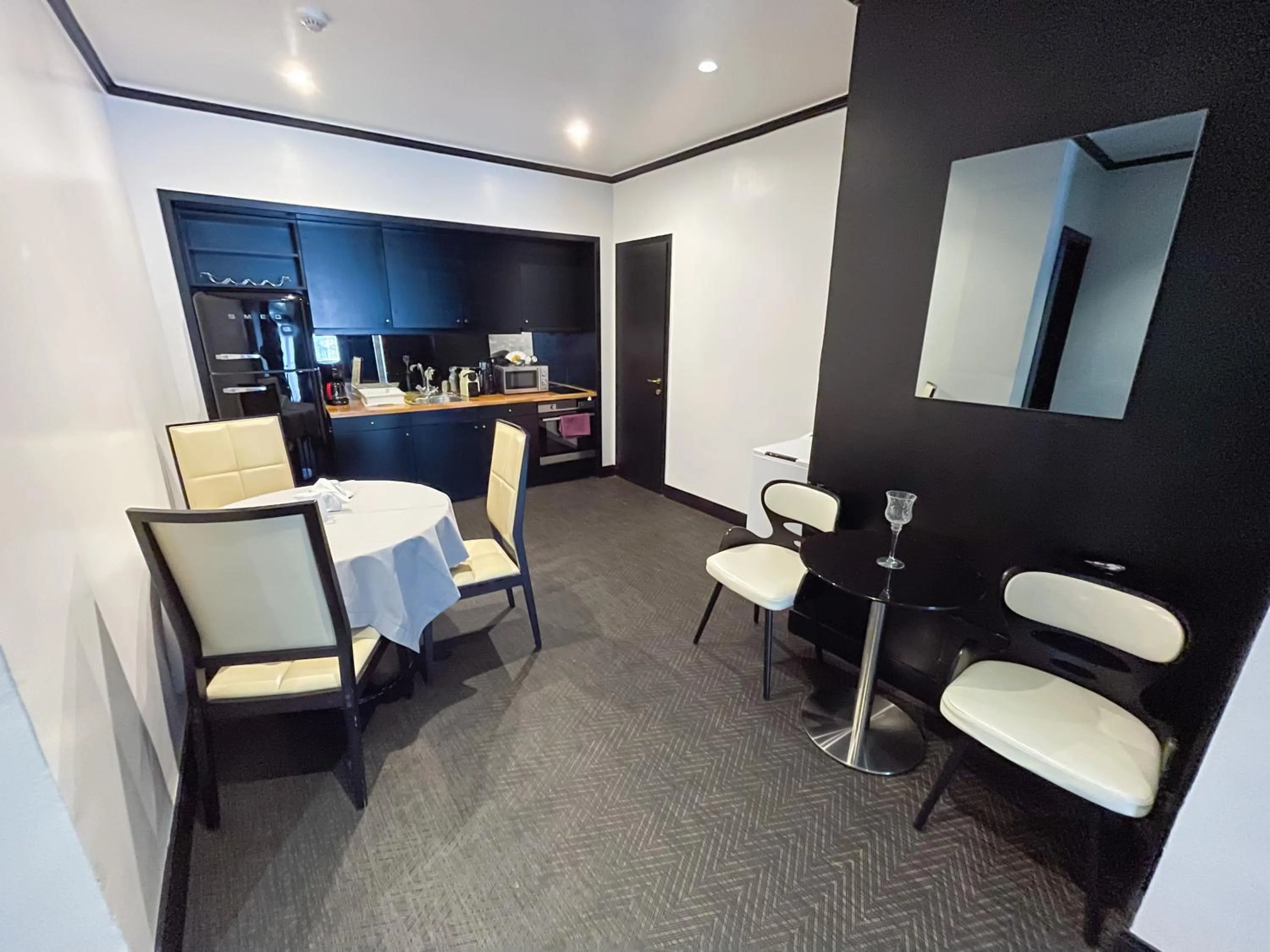 Kitchen or kitchenette in Andromeda Suites