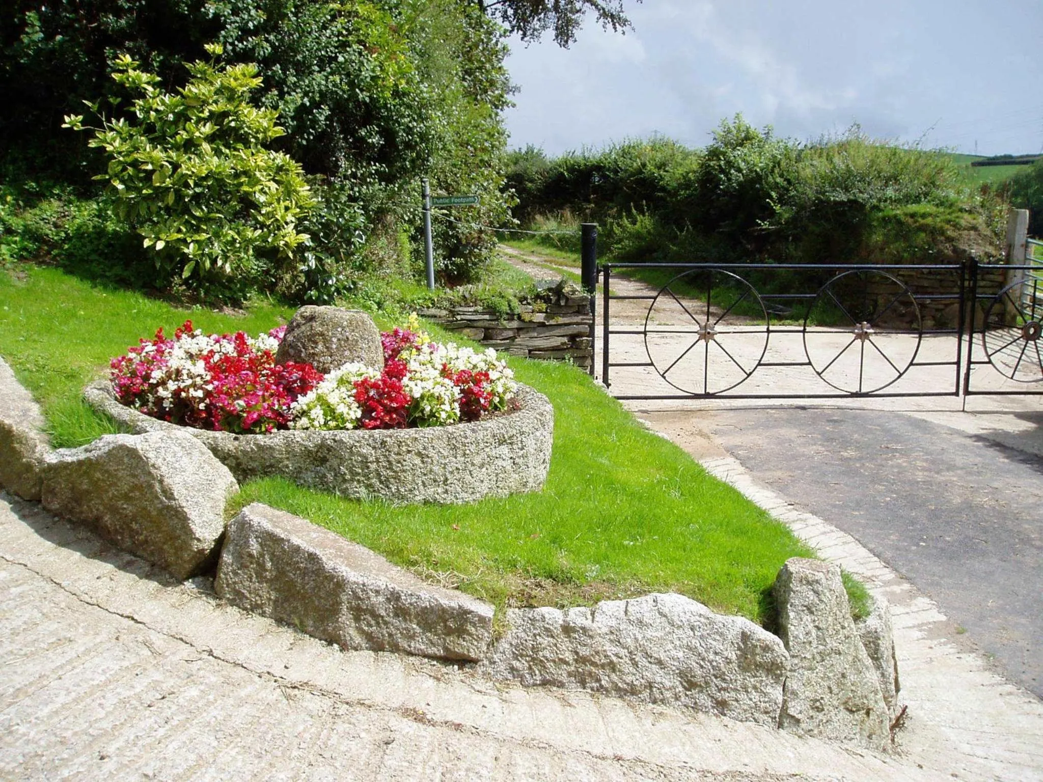 Garden in Tregondale Manor Farm