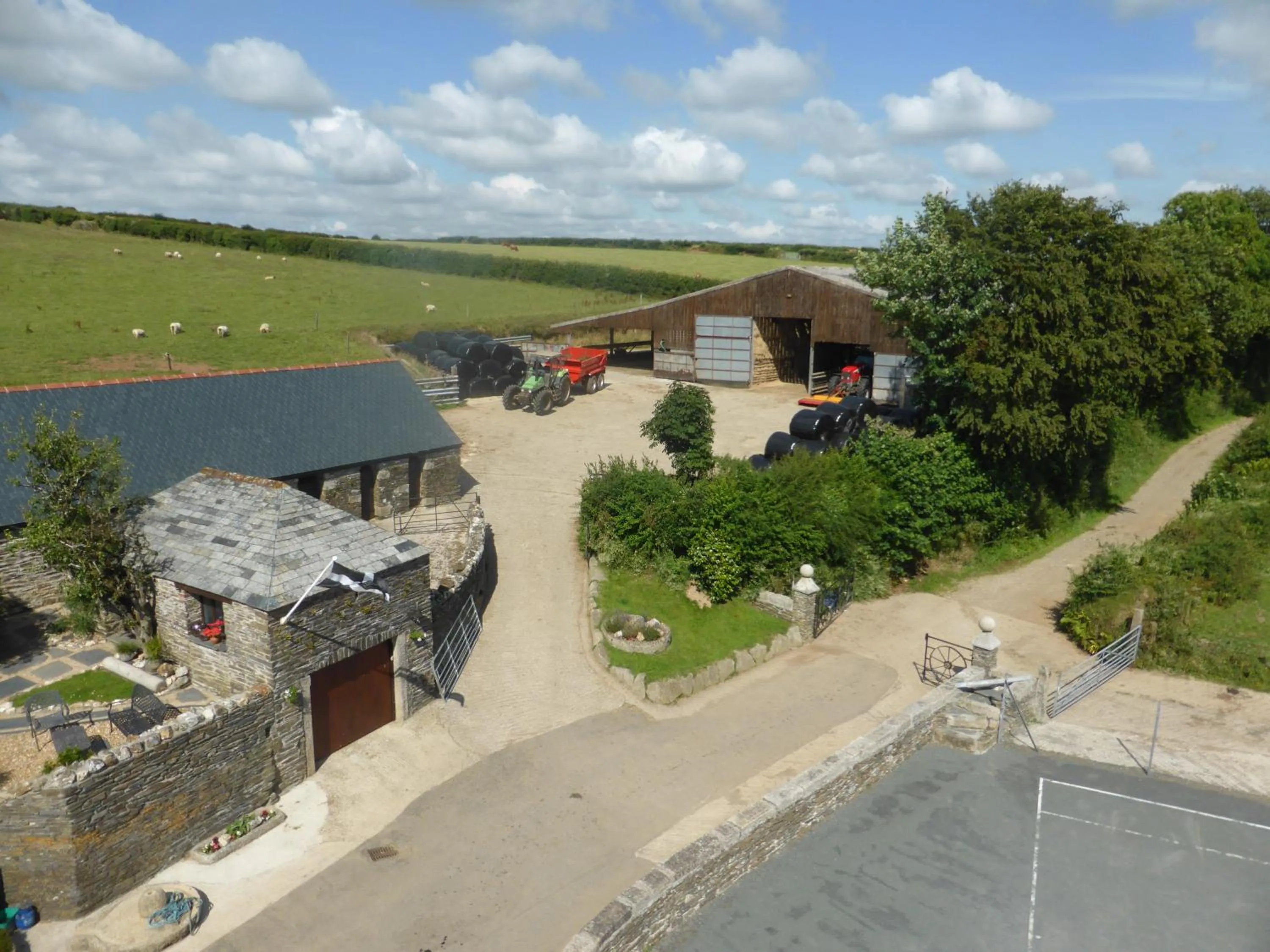 Bird's eye view in Tregondale Manor Farm