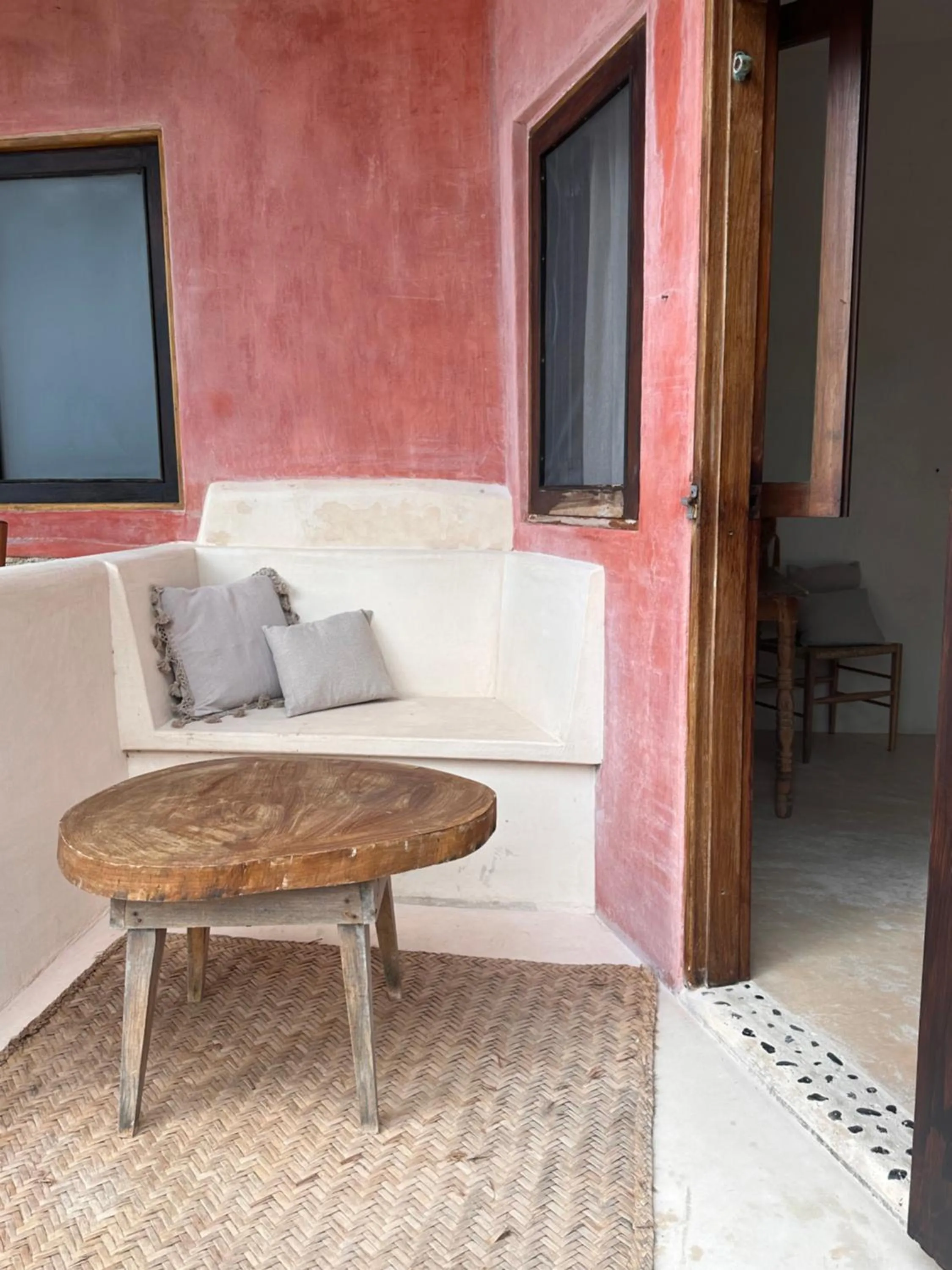 Seating area in La Conchita Tulum