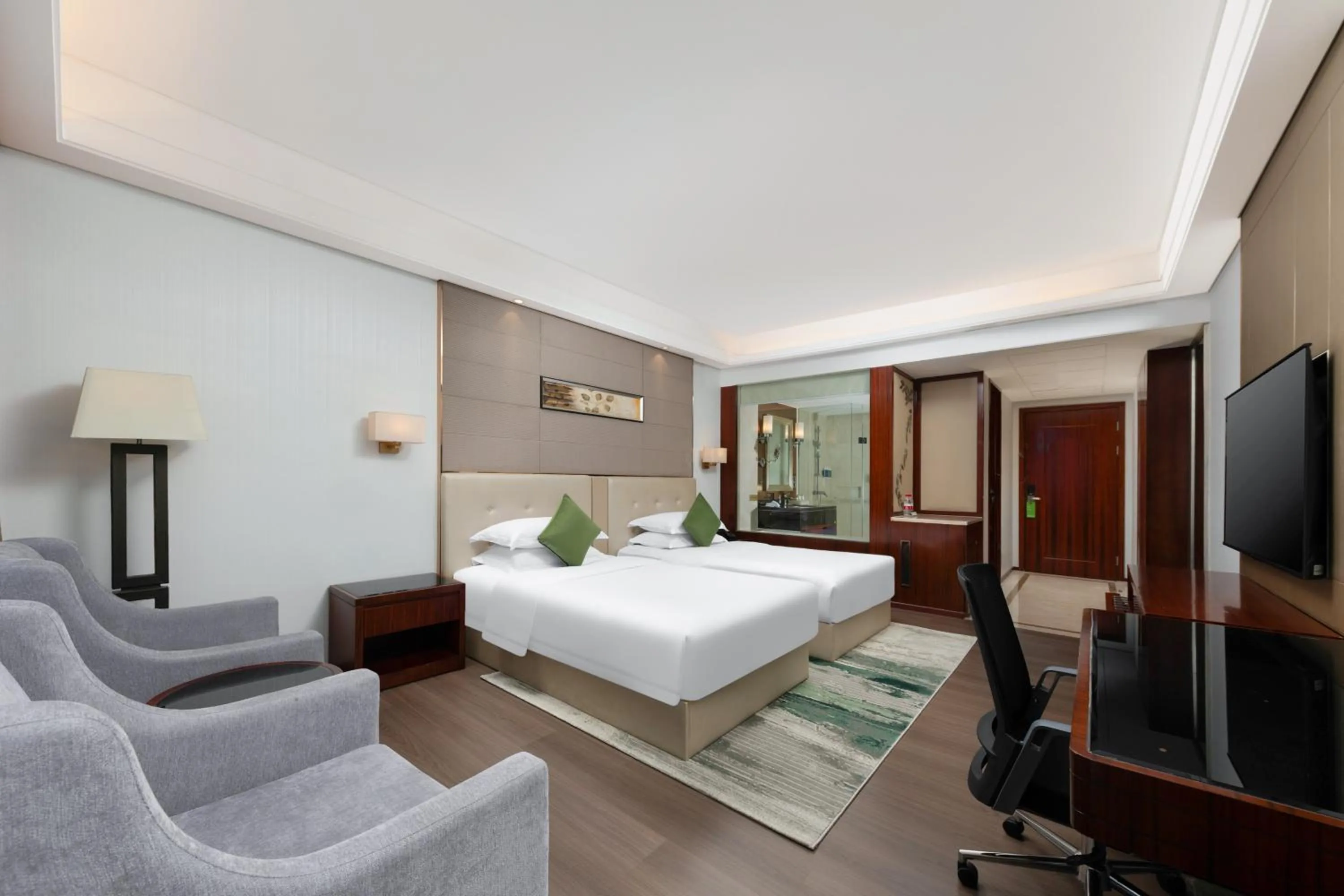 Bed in Wyndham Garden Foshan Nanhai