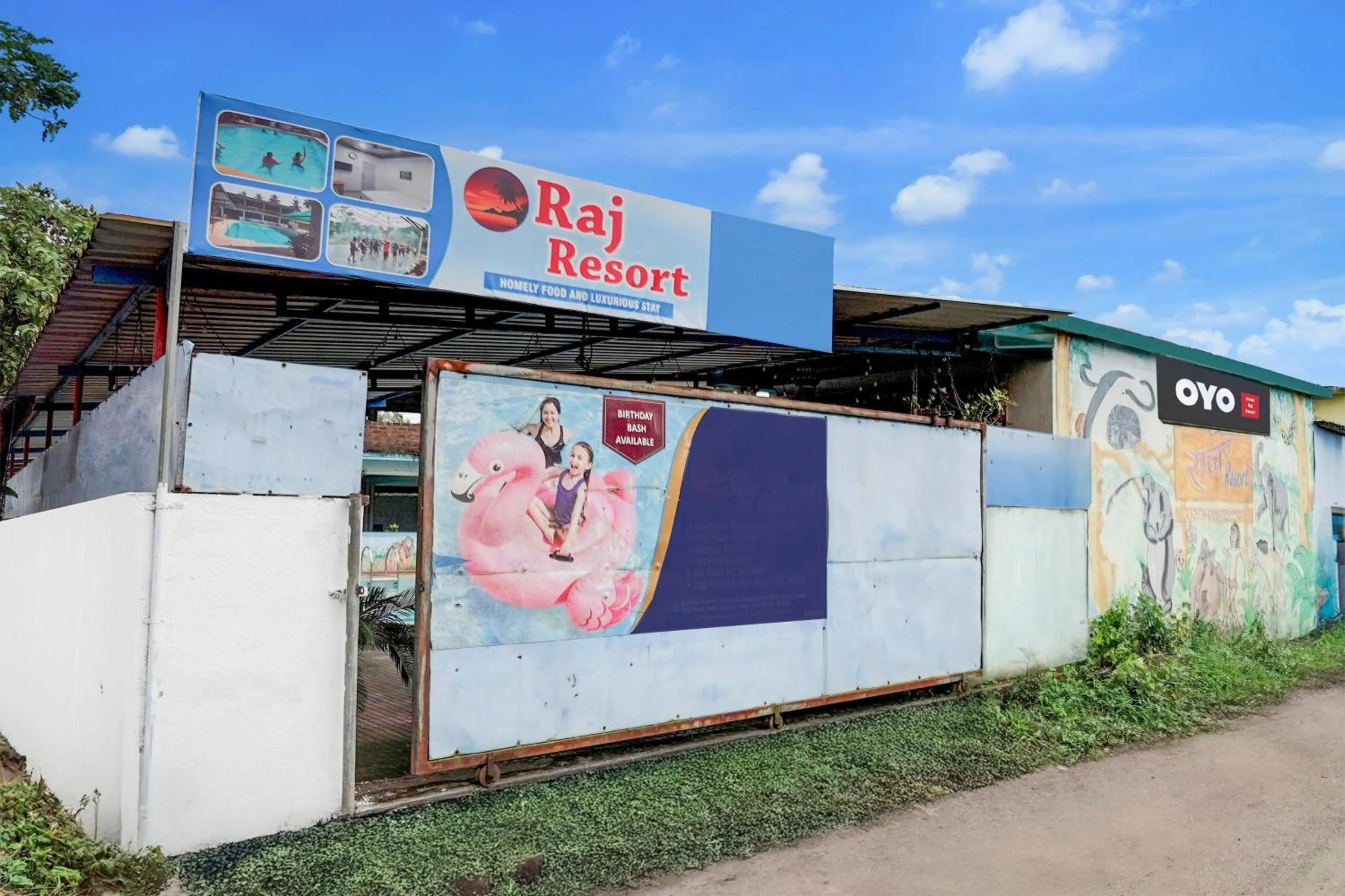 Facade/entrance in Hotel O Raj Resort