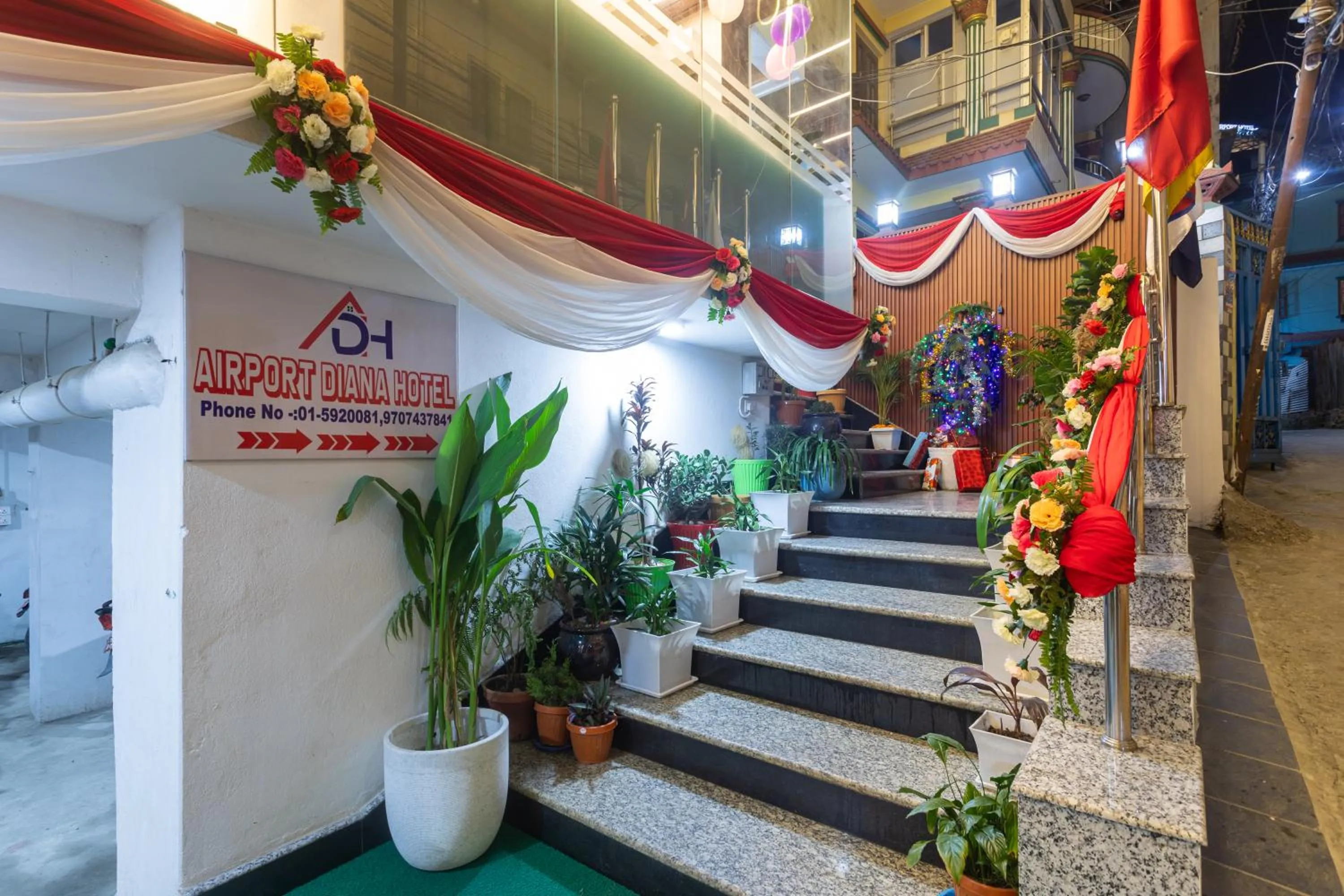 Facade/entrance in Airport Diana Hotel