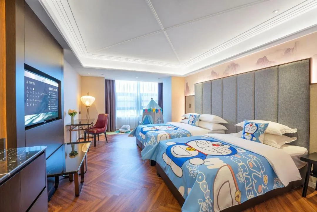 Bed in Metropolo Hotel Xuzhou High-speed Railway Station Jinlonghu