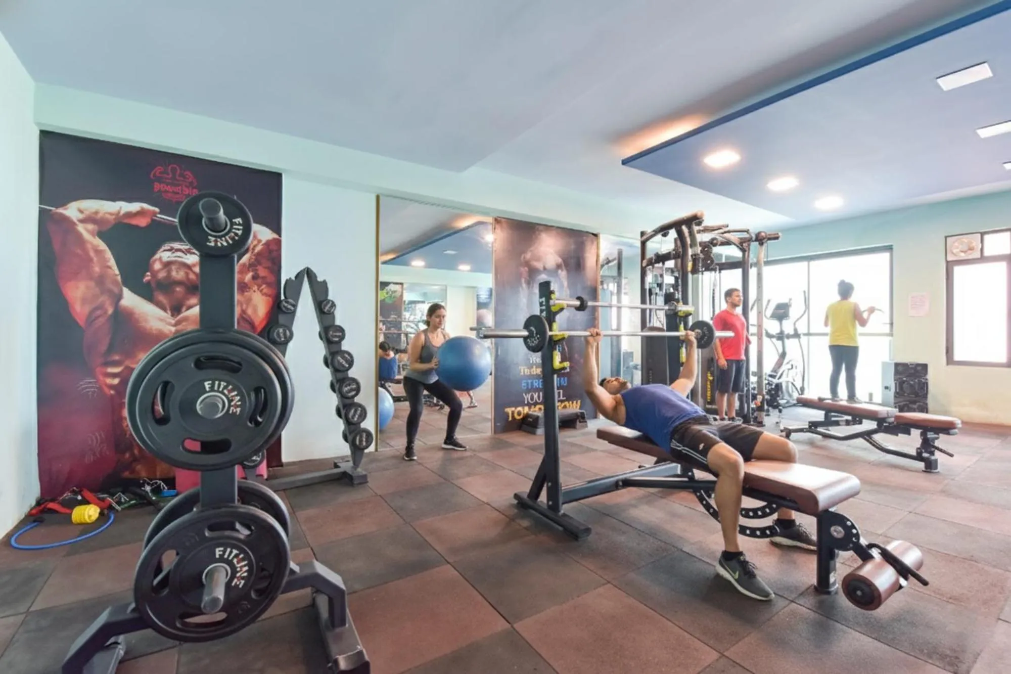 Fitness centre/facilities in FabHotel Anukampa With Swimming Pool