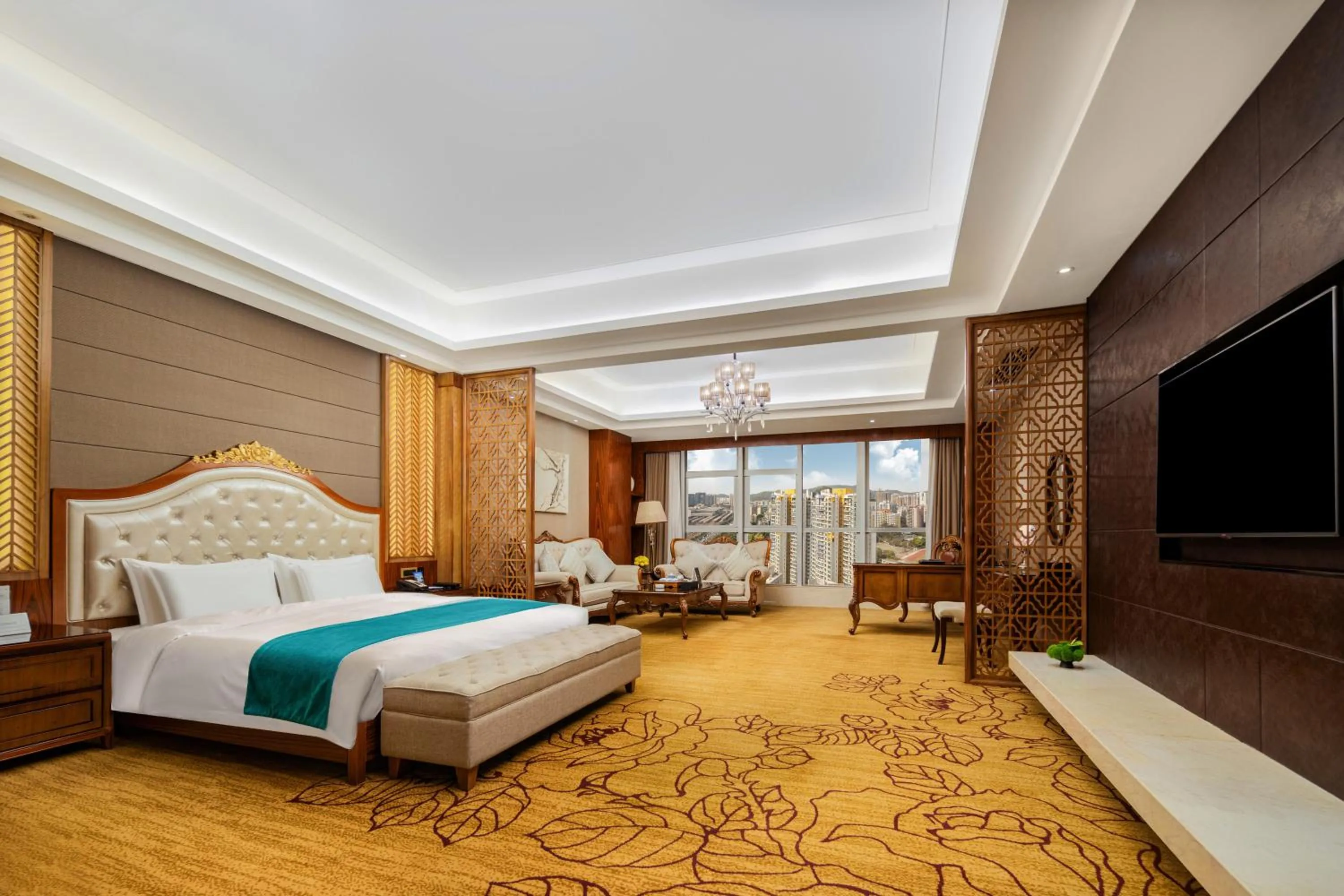 Bed in Honder International Hotel