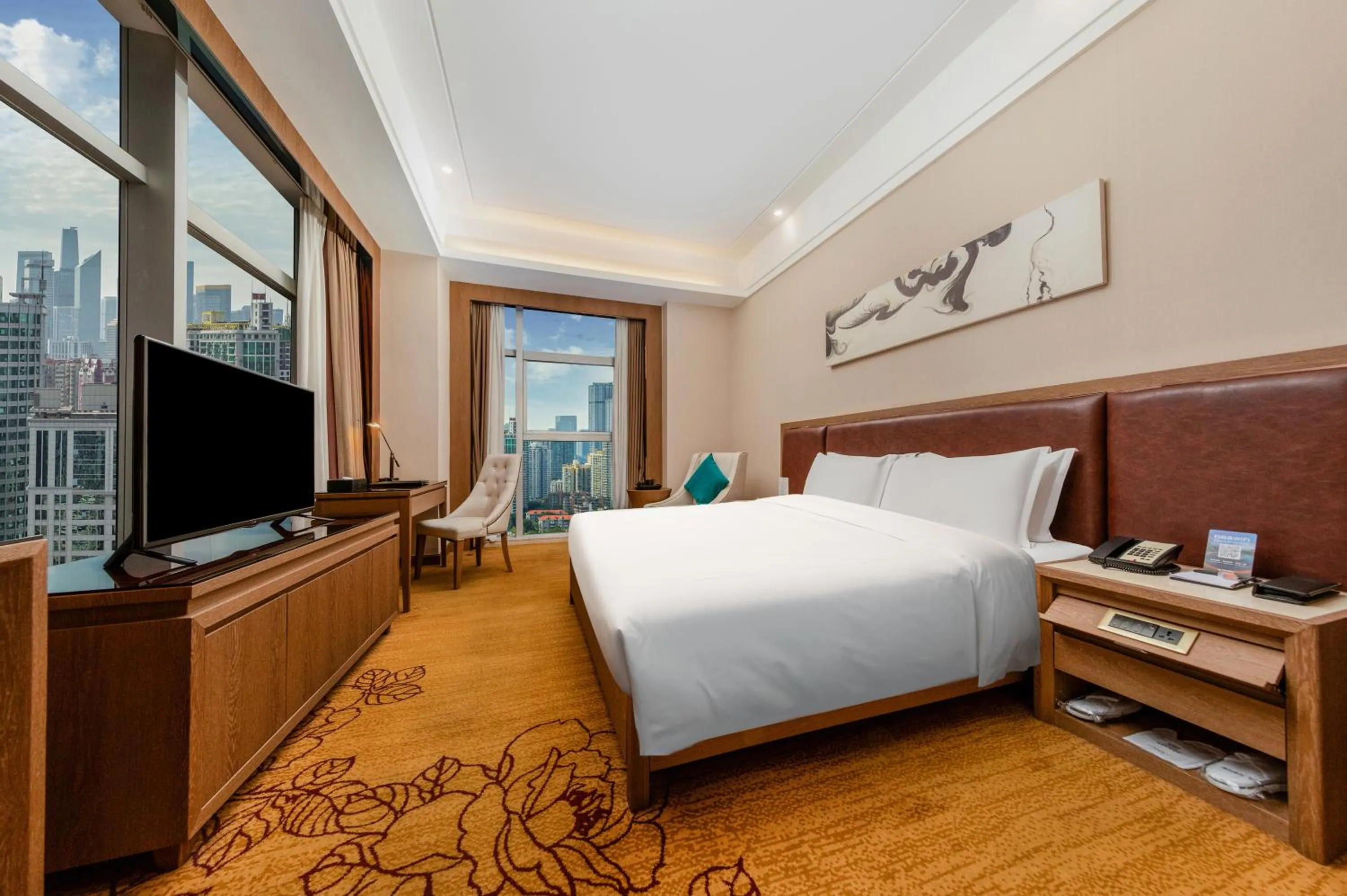 Bed in Honder International Hotel