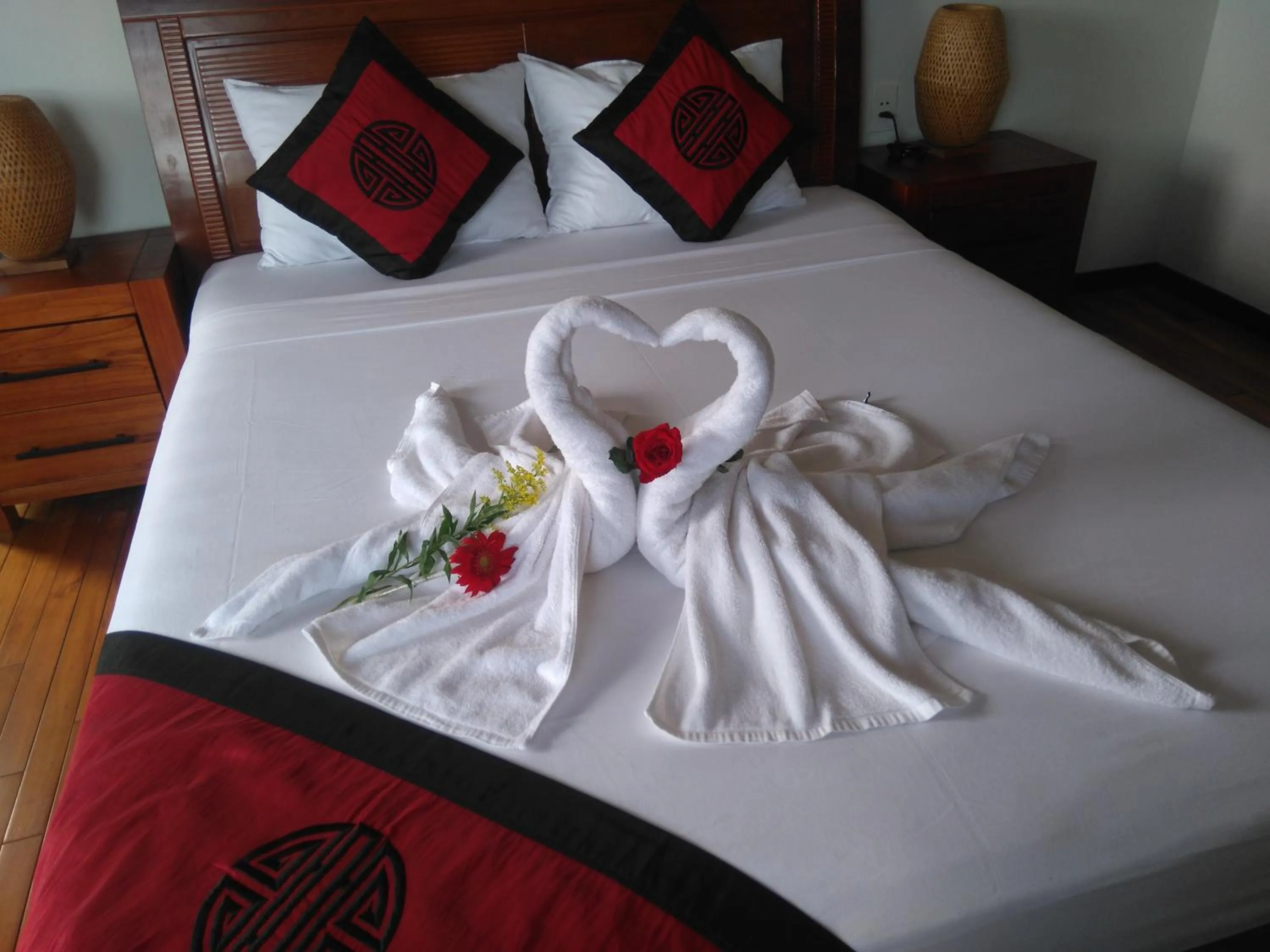 Decorative detail, Bed in Green CoCo HomeStay