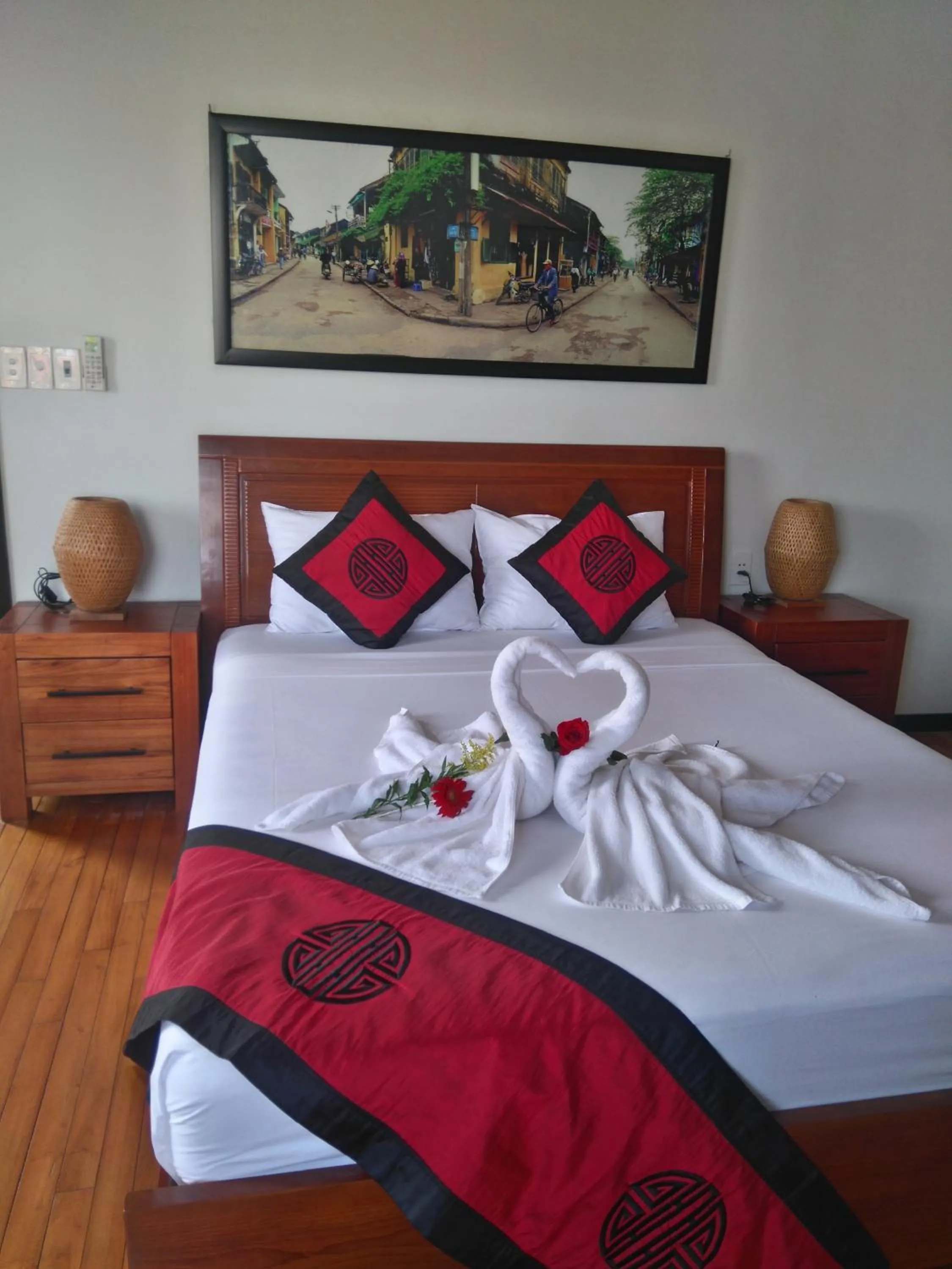 Decorative detail, Bed in Green CoCo HomeStay