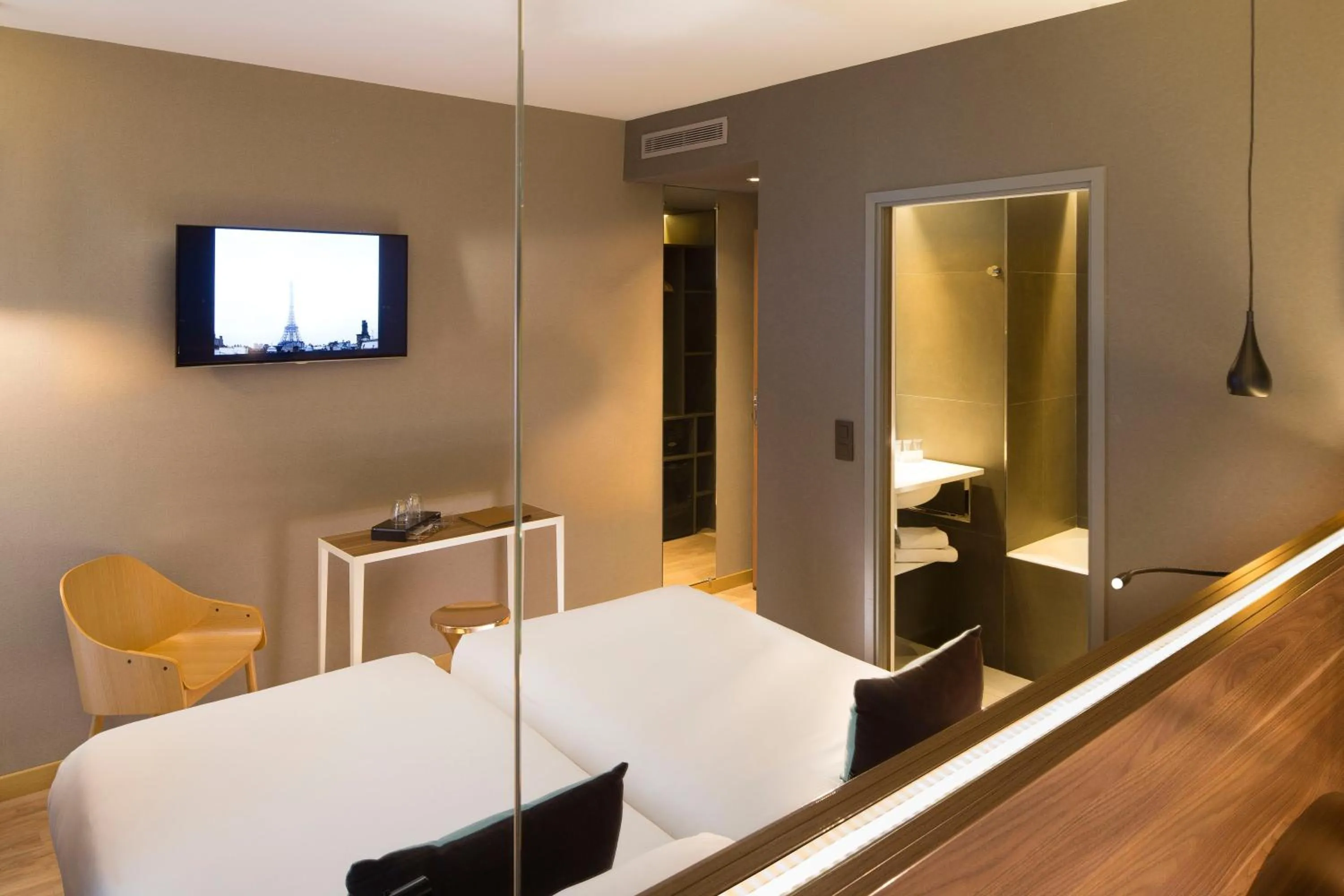 Decorative detail, Bed in Cler Hotel