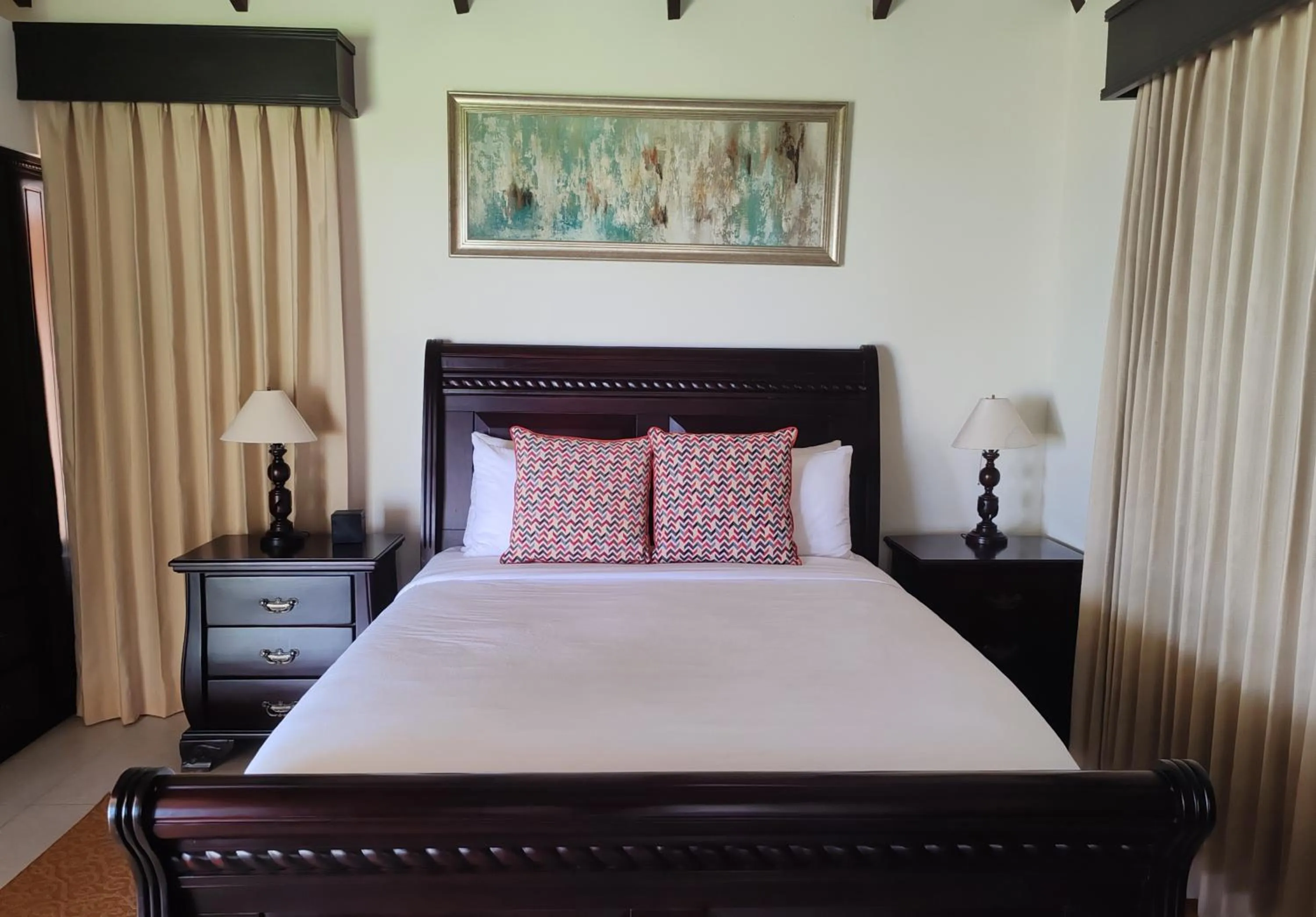 Bed in Marenaz Oceanfront Resort