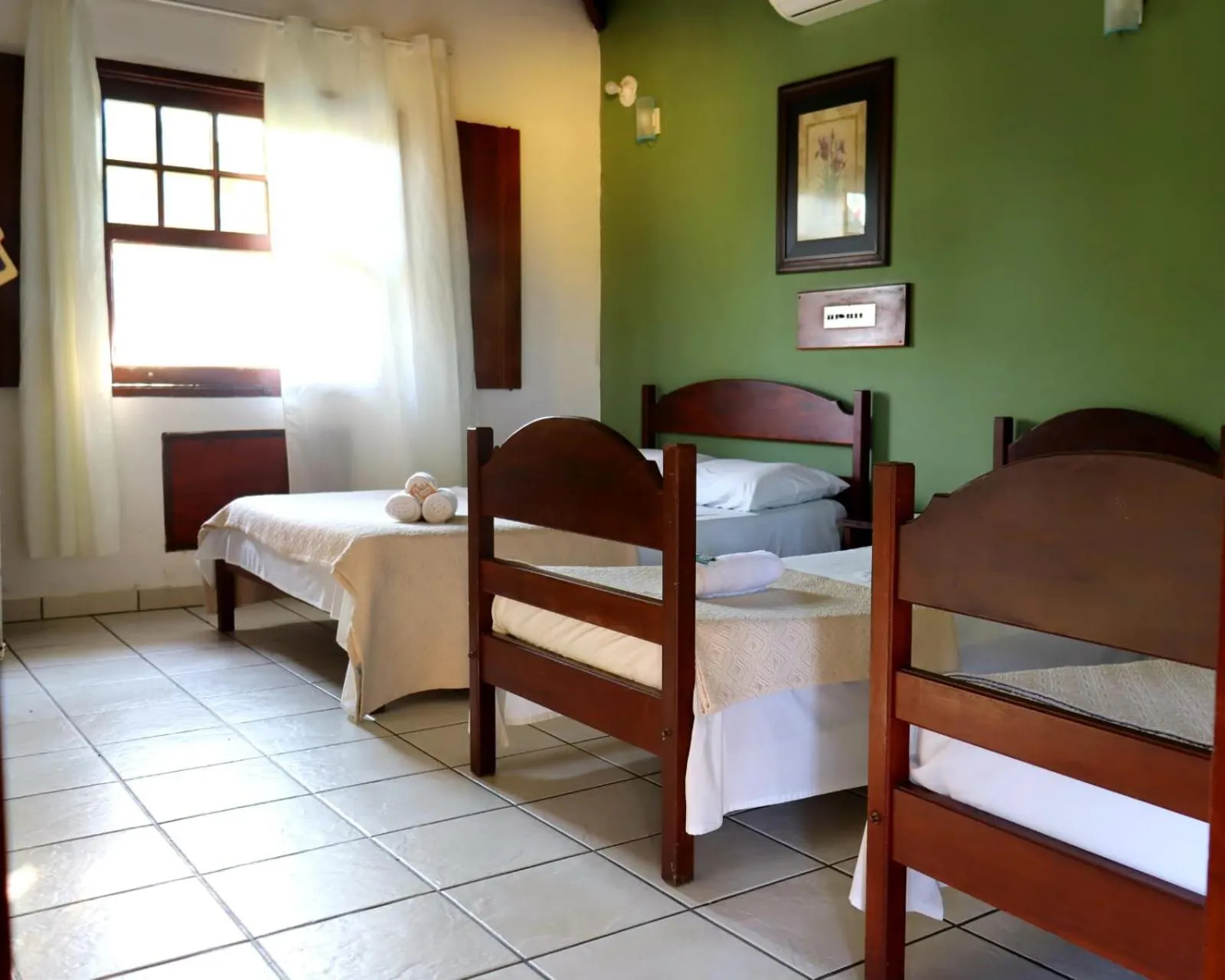 Bed in Brazish Pousada