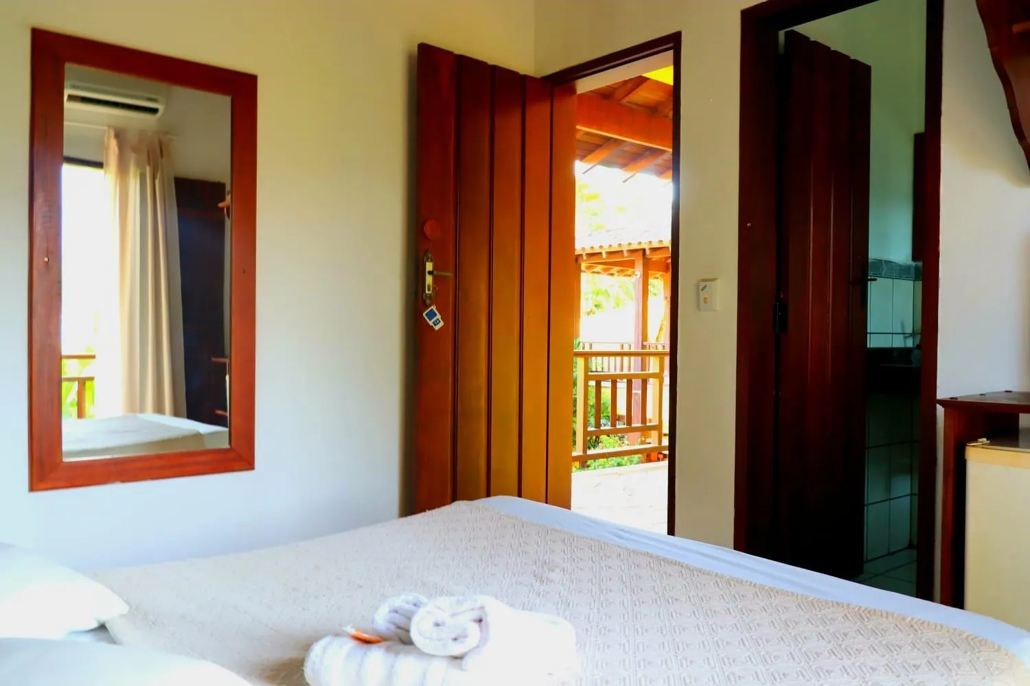 Bed in Brazish Pousada