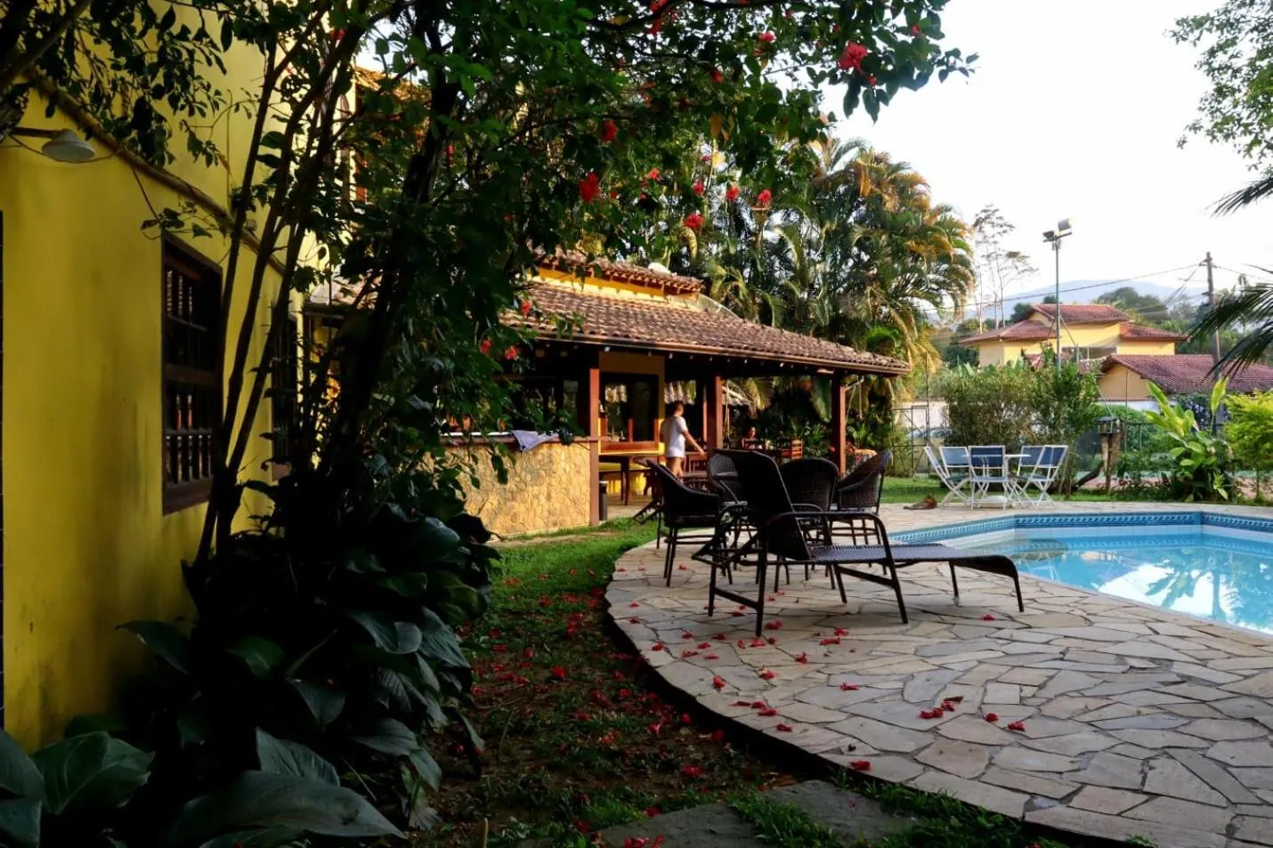 Pool view in Brazish Pousada