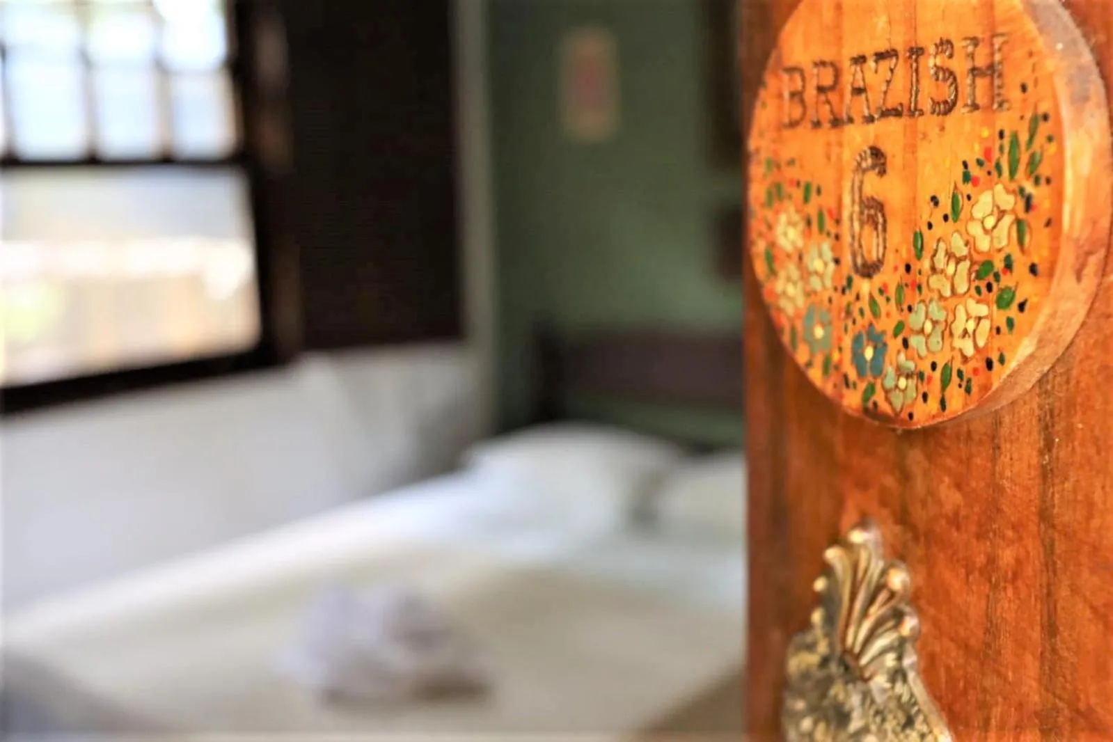 Bed in Brazish Pousada