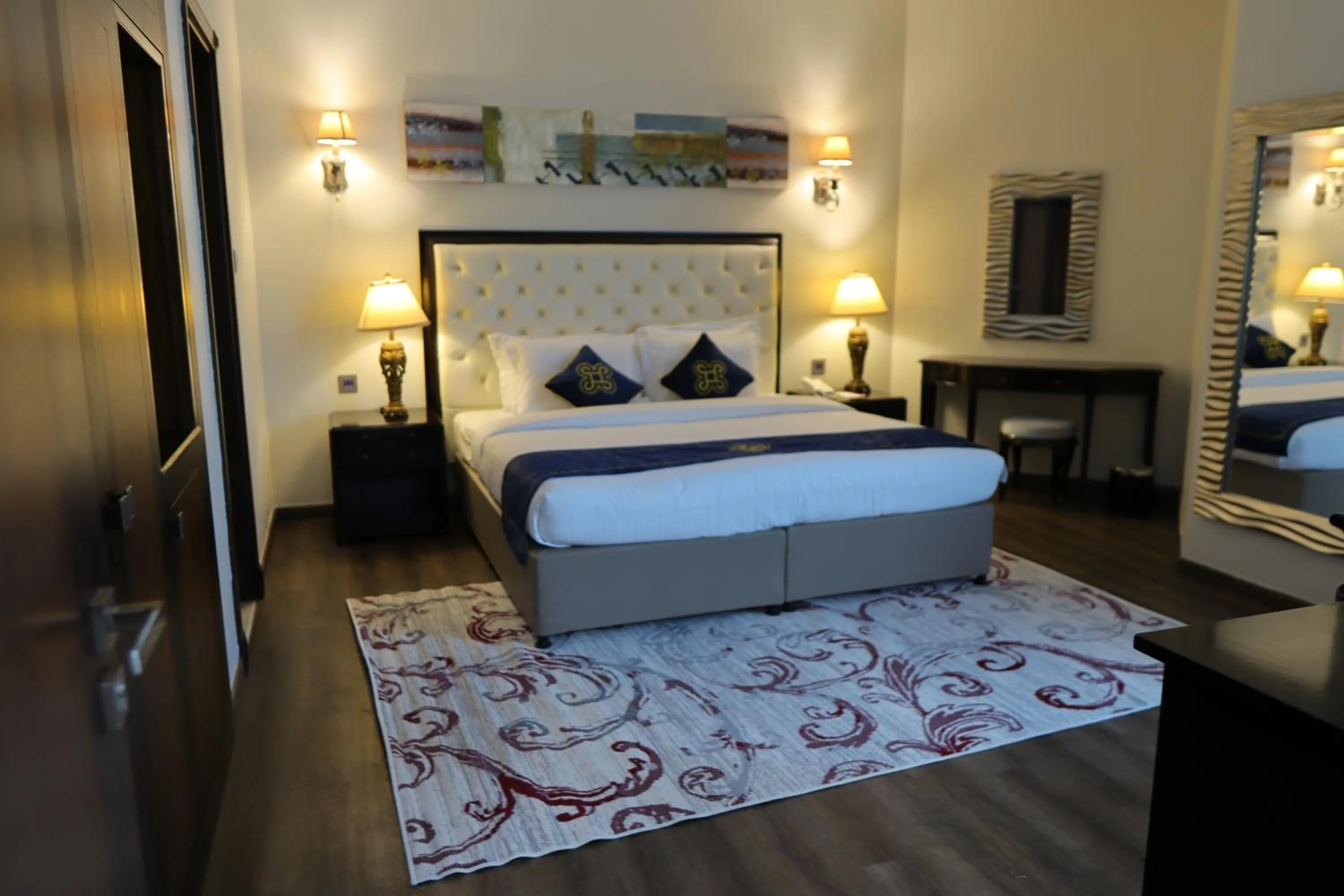 Bed in Seven Seas Hotel