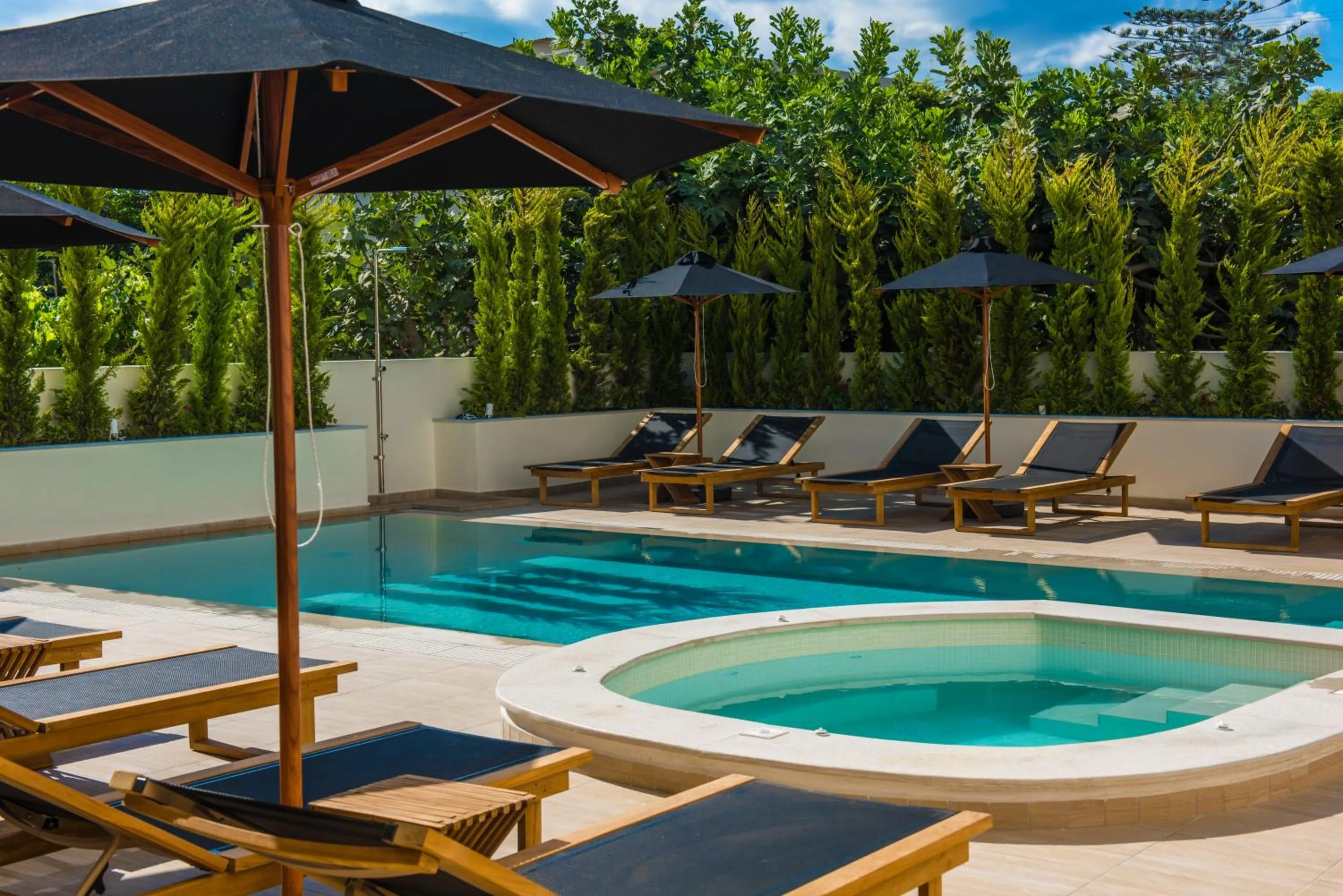 Pool view in Omiros Boutique Hotel (Adults Only)