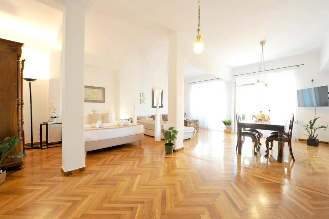 Photo of the whole room, Bed in My Athens House