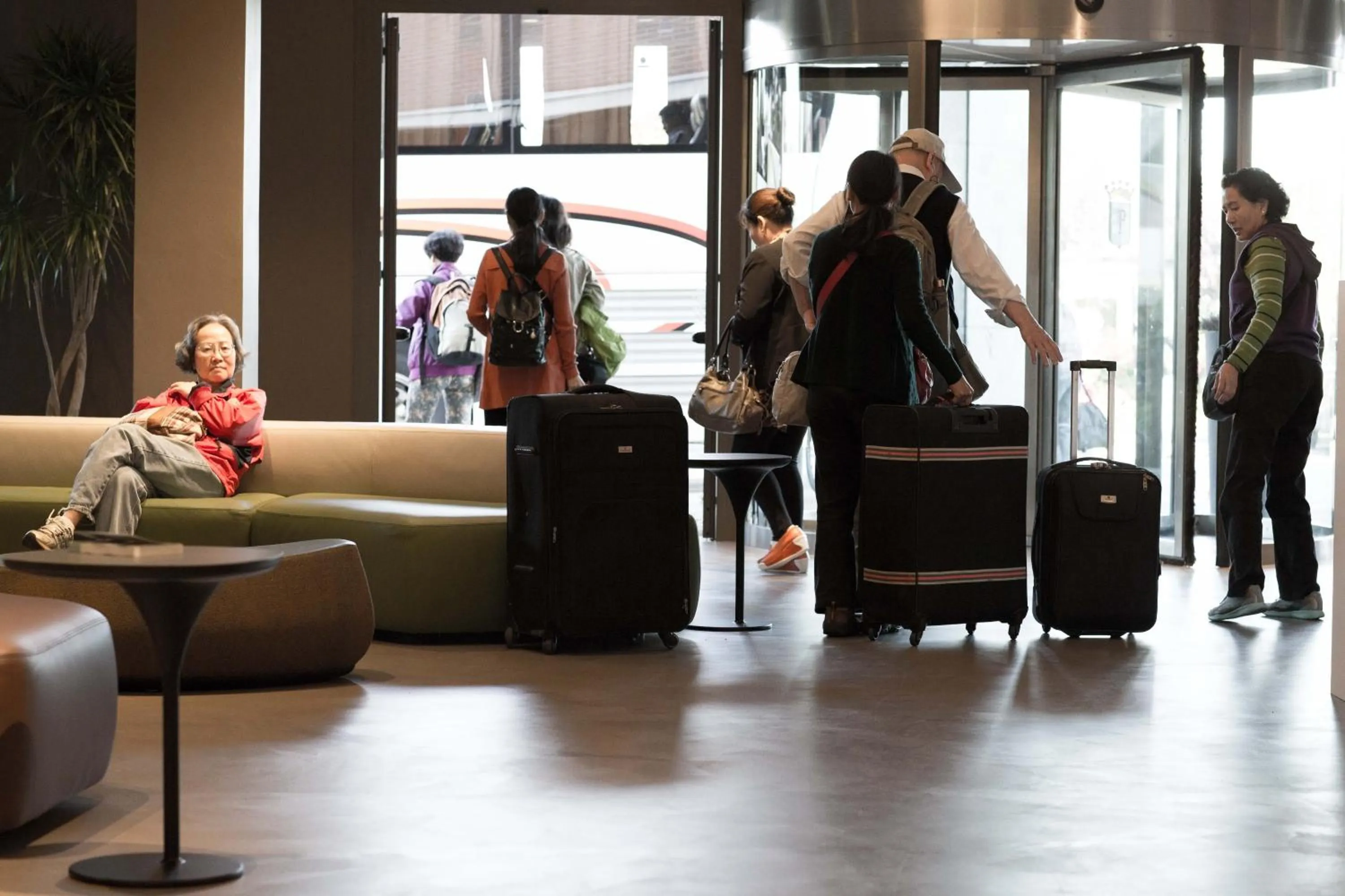 group of guests in Point Hotel