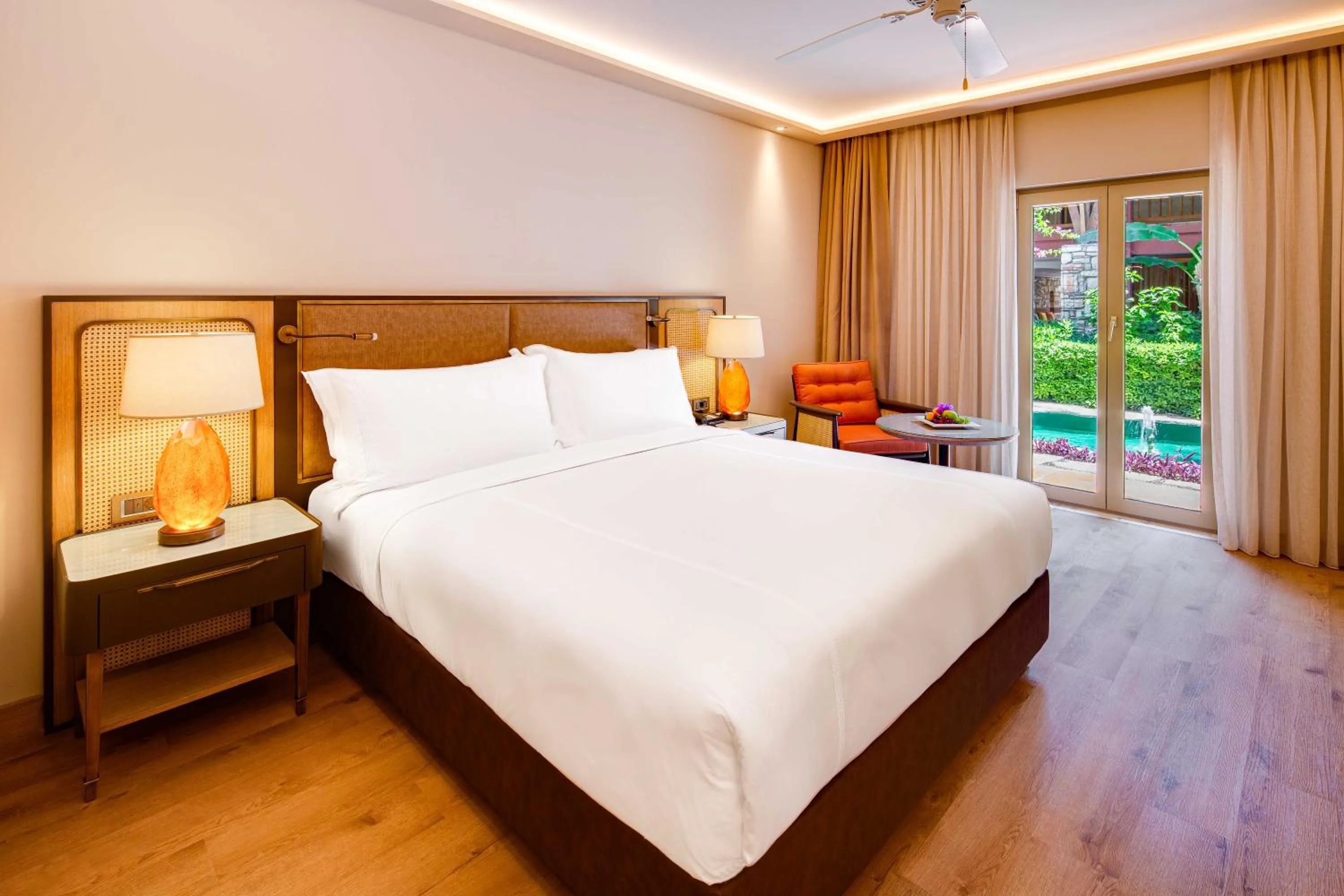 Bedroom, Bed in Divan Bodrum Palmira