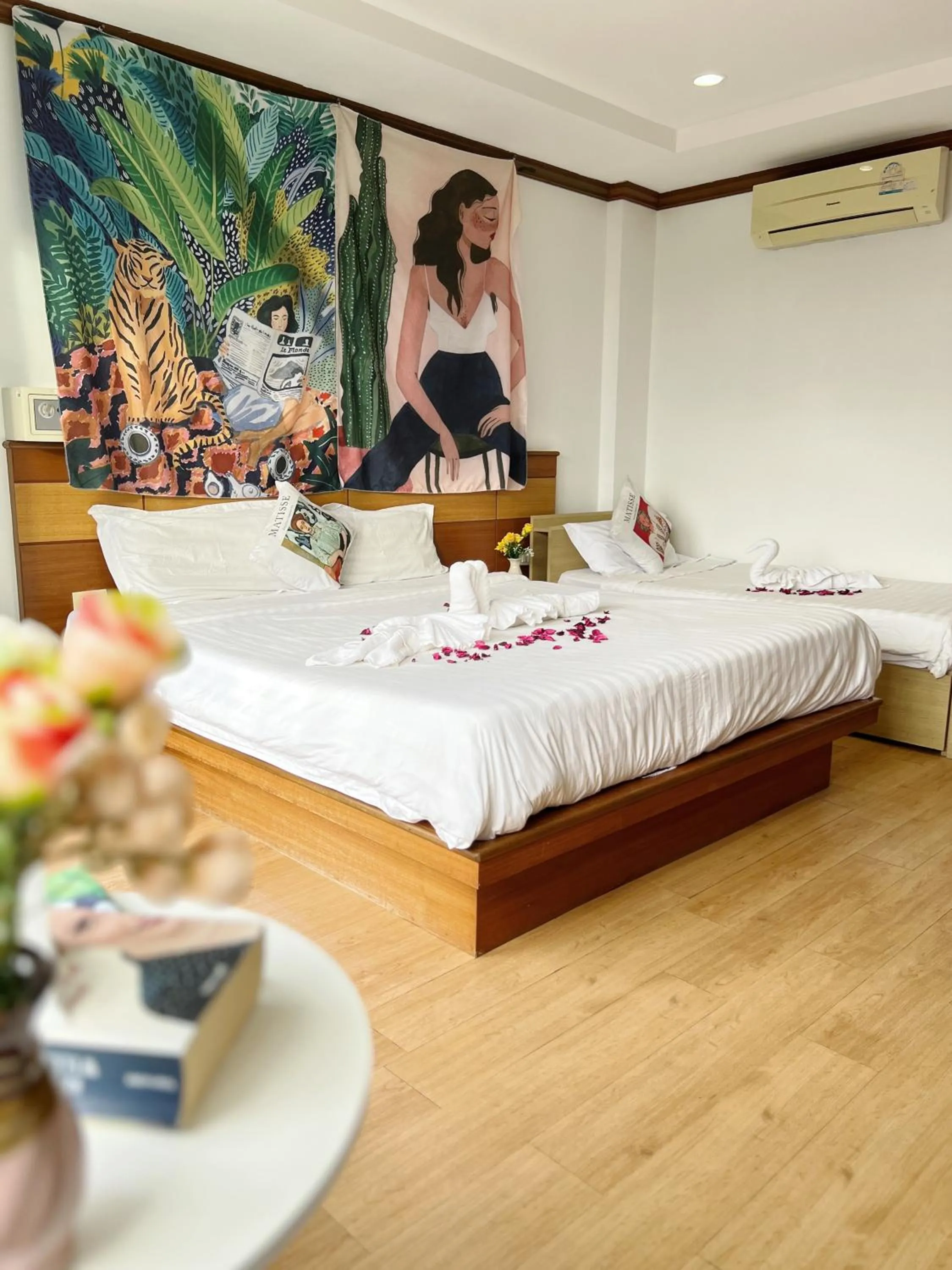 Bed in Lanting House Phuket