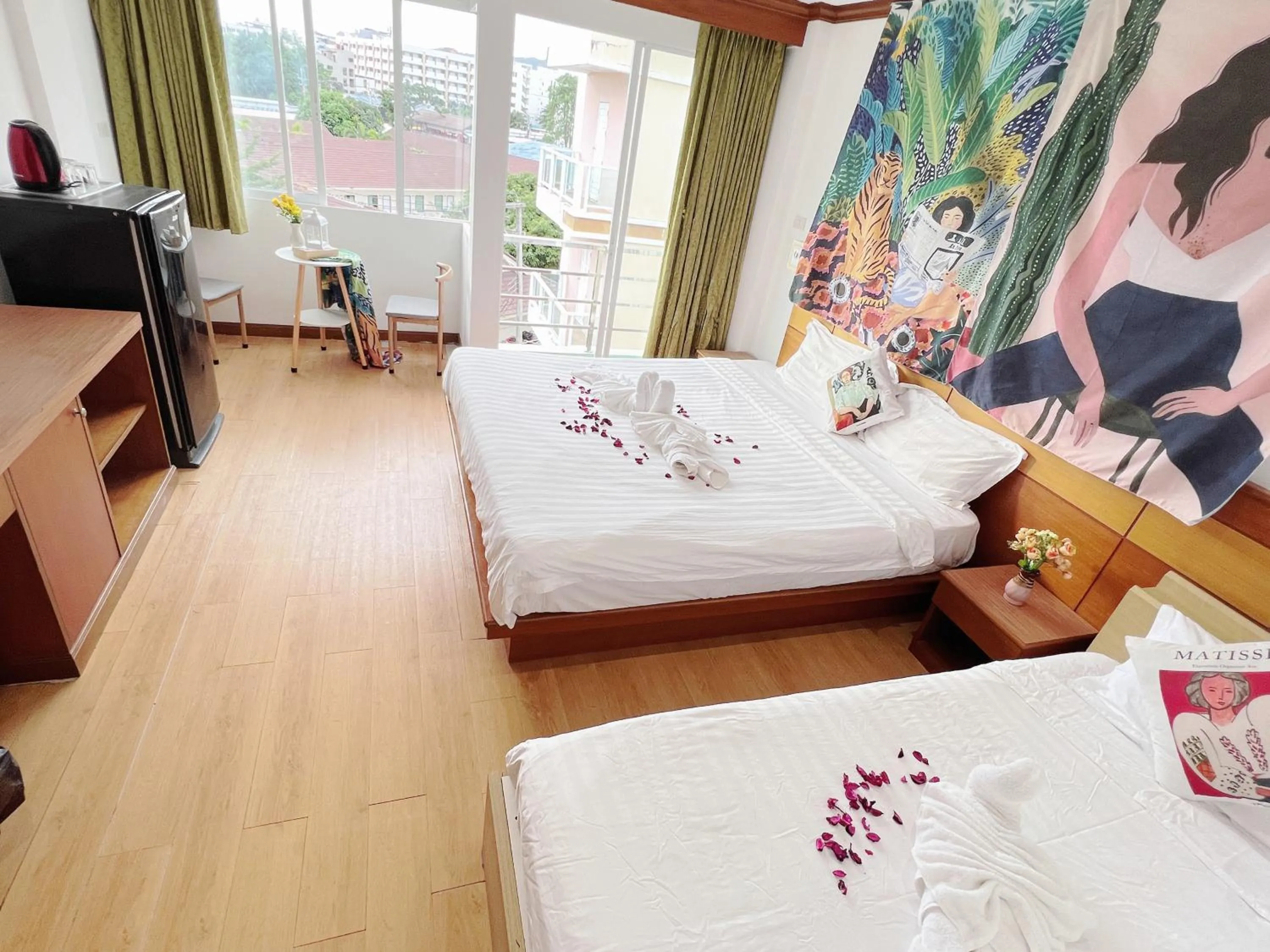 Bed in Lanting House Phuket
